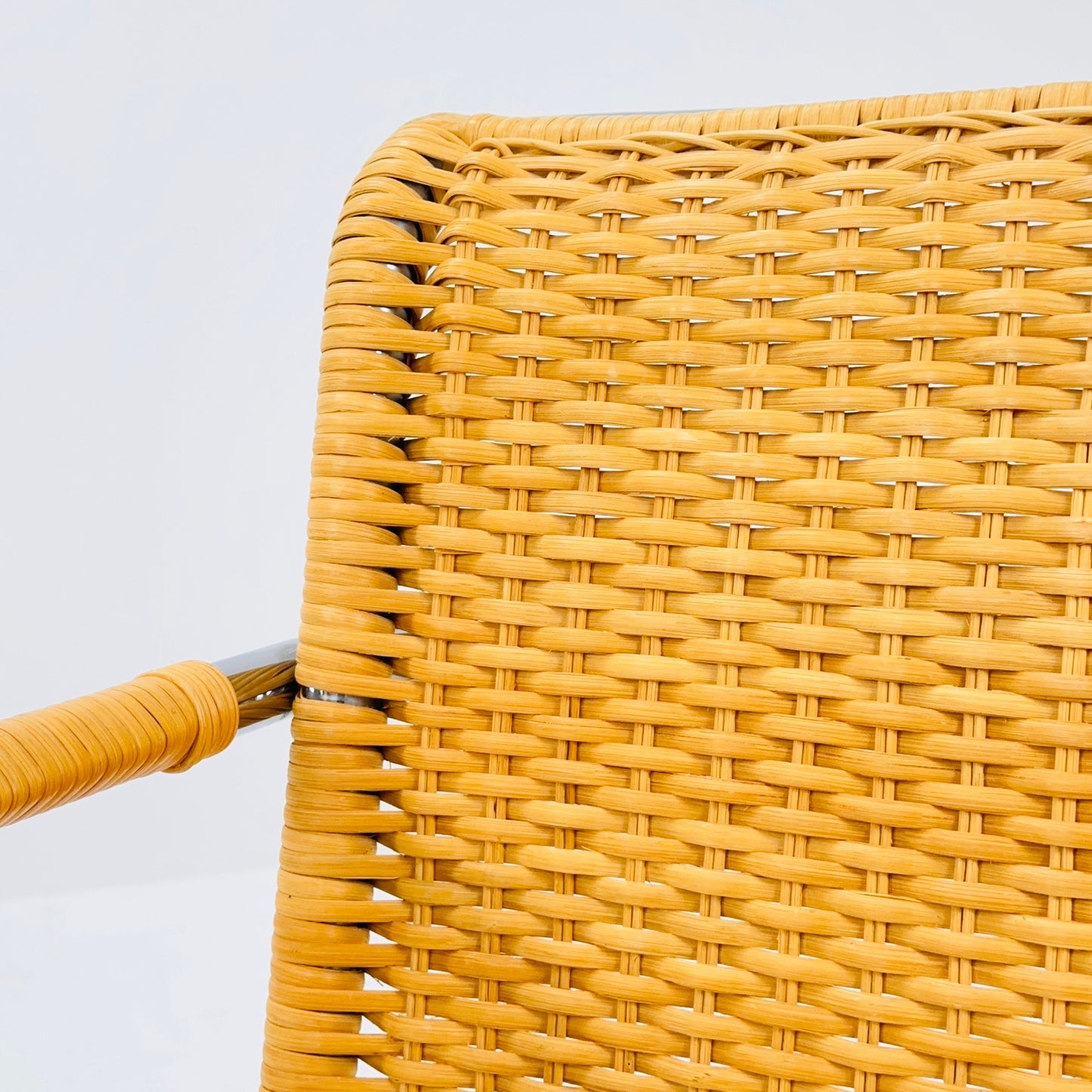 Mid century Bauhaus MR20 Rattan Lounge Chair S533 by Ludwig Mies van der Rohe for Thonet 1960s