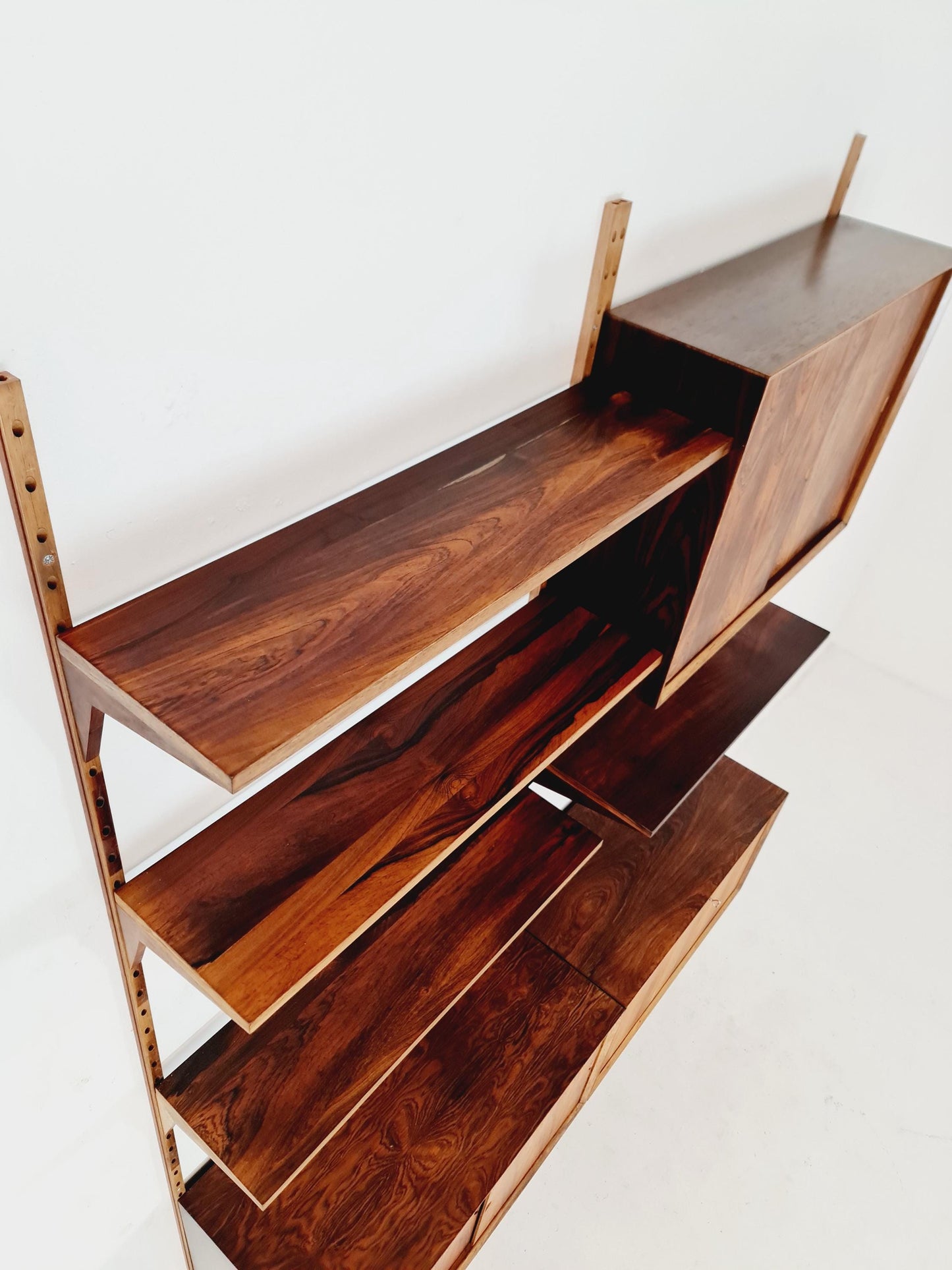 Mid century Danish rosewood Wall Unit with Bar Cabinet by Poul Cadovius for Cado, Denmark, 1960s