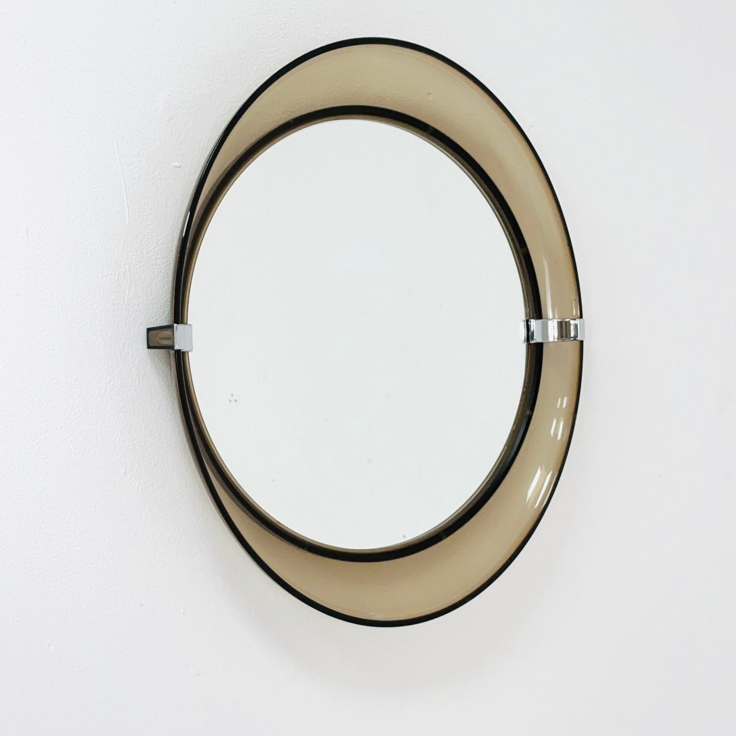 Space Age Vintage ALLIBERT Wall - Oval Mirror - France, 1970s.