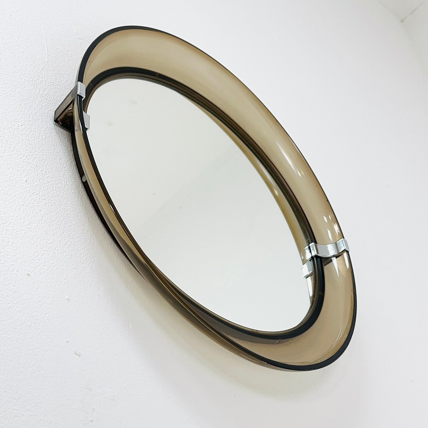 Space Age Vintage ALLIBERT Wall - Oval Mirror - France, 1970s.