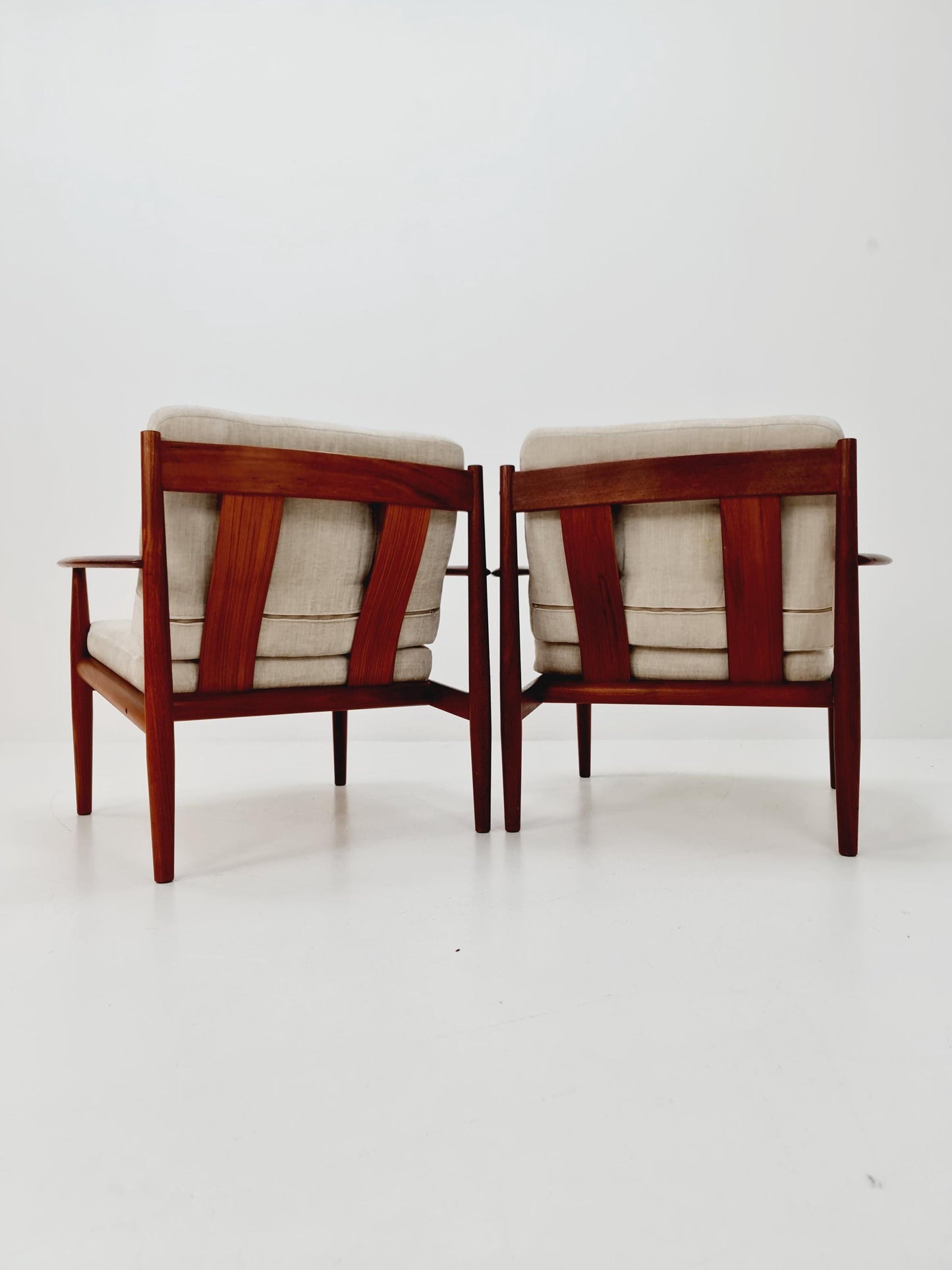 Set of 2 Mid-century Rare Danish teak lounge chair/ Easy chair by Grete Jalk For France &Son , 1960s