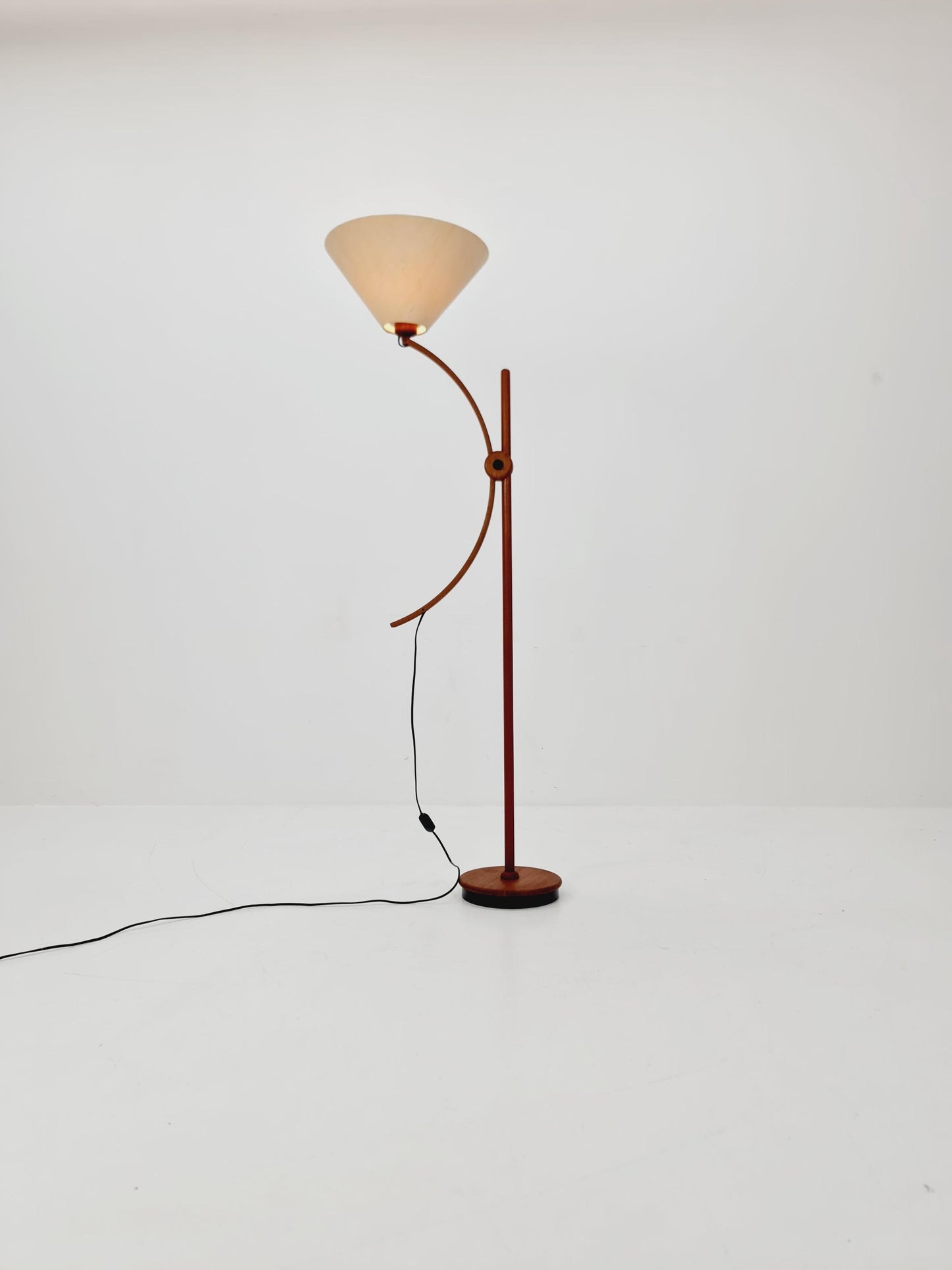 Vintage Danish Teak floor lamp by DOMUS 1970s