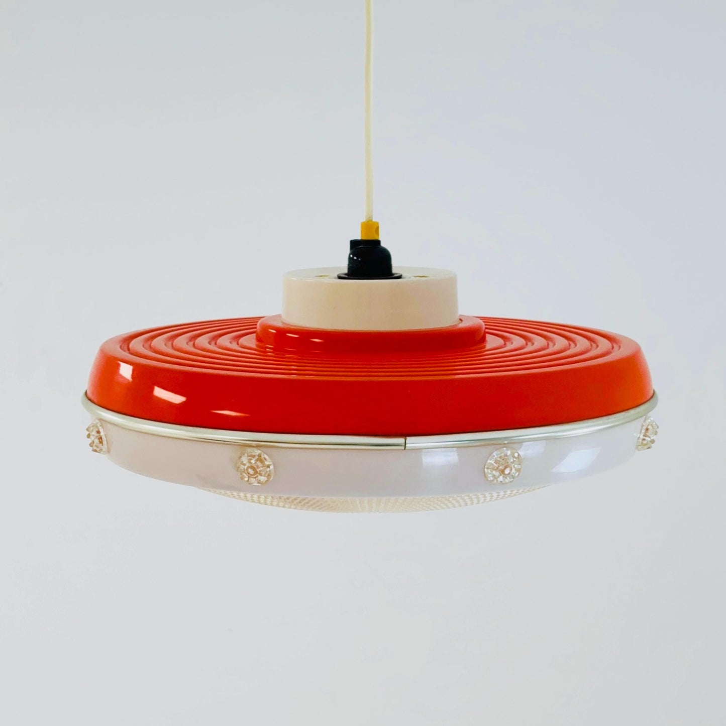 Mid-Century Pendant Lamp Acrylic ufo space age design 1980s Germany