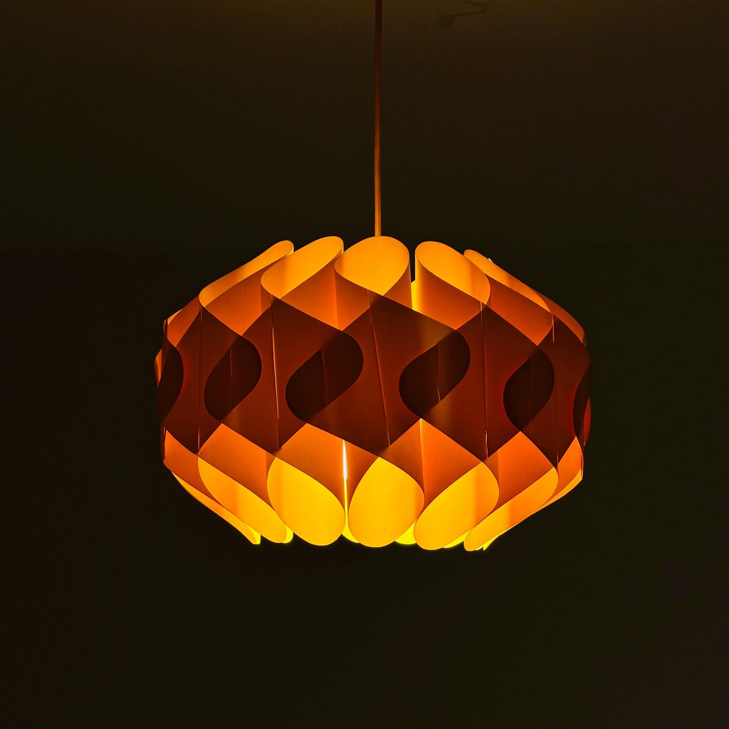 Butterfly pendant lamp, designed in 1968 by the Danish designer Lars Schiøler for Hoyrup Denmark