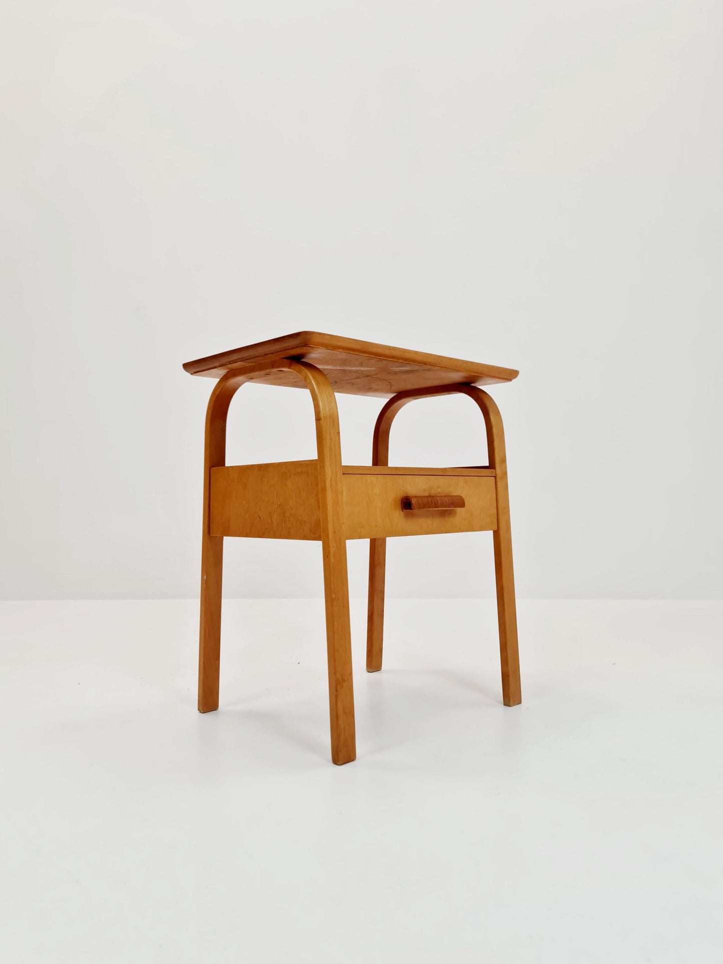Swedish nightstand mid century design by Bertil Fridhagen for Bodafors, 1940