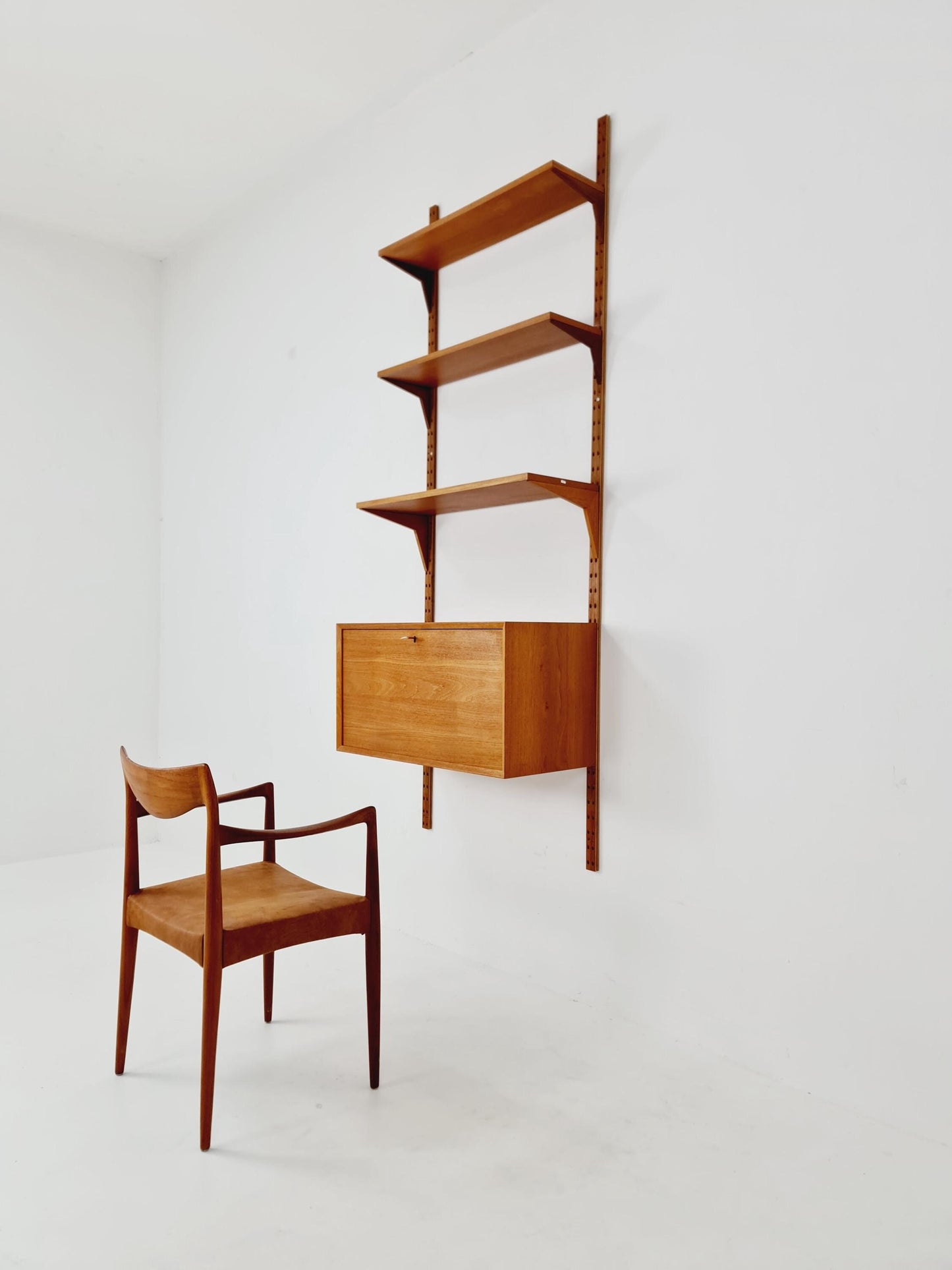 Mid century Single Danish Teak Wall Unit by Poul Cadovius for Cado, Denmark, 1960s