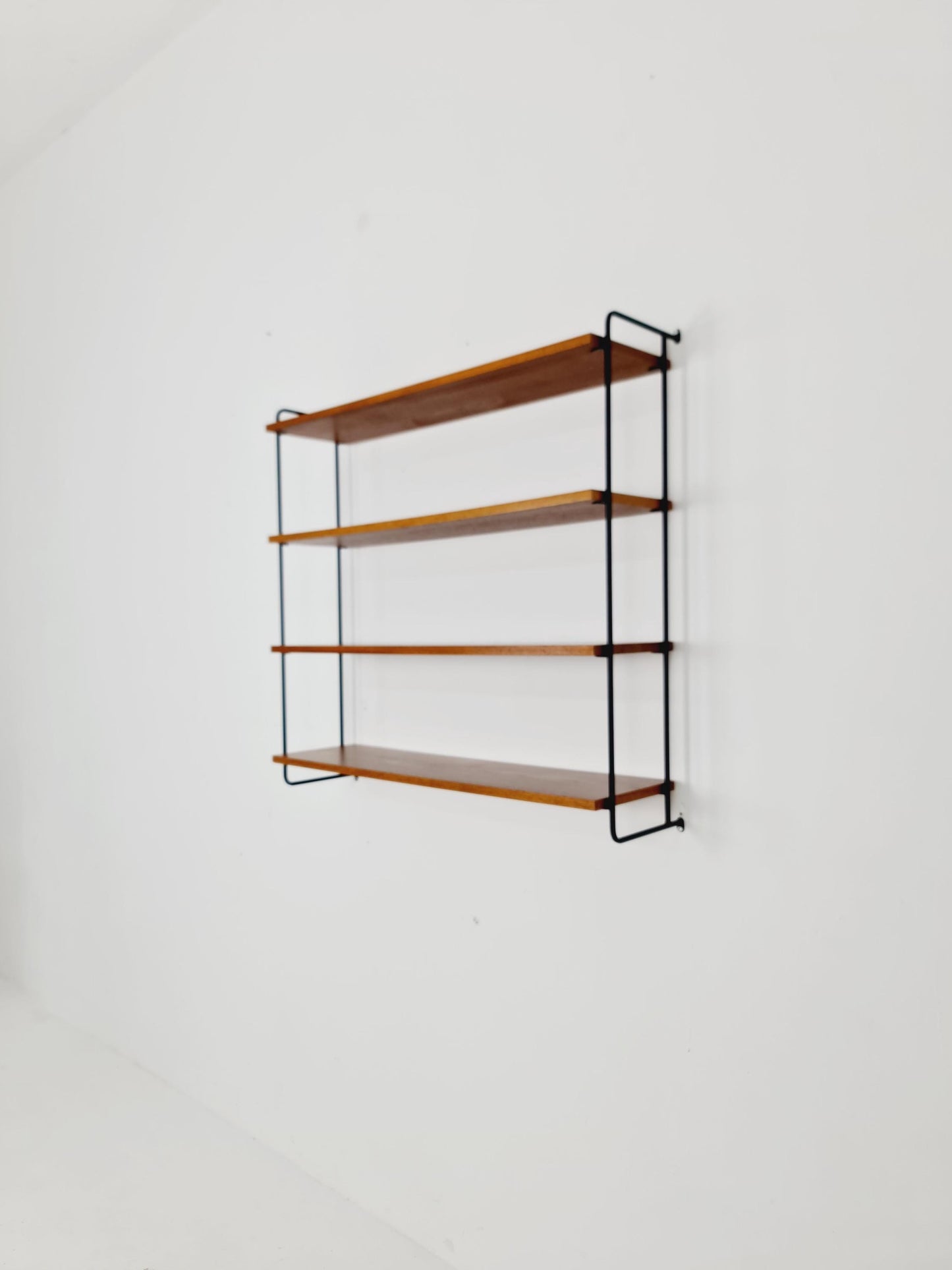 Vintage Omnia Hilker teak bookshelf, shelving system, Germany 1960s