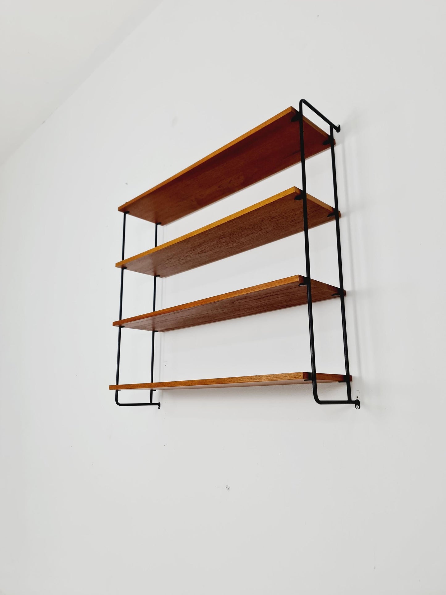 Vintage Omnia Hilker teak bookshelf, shelving system, Germany 1960s