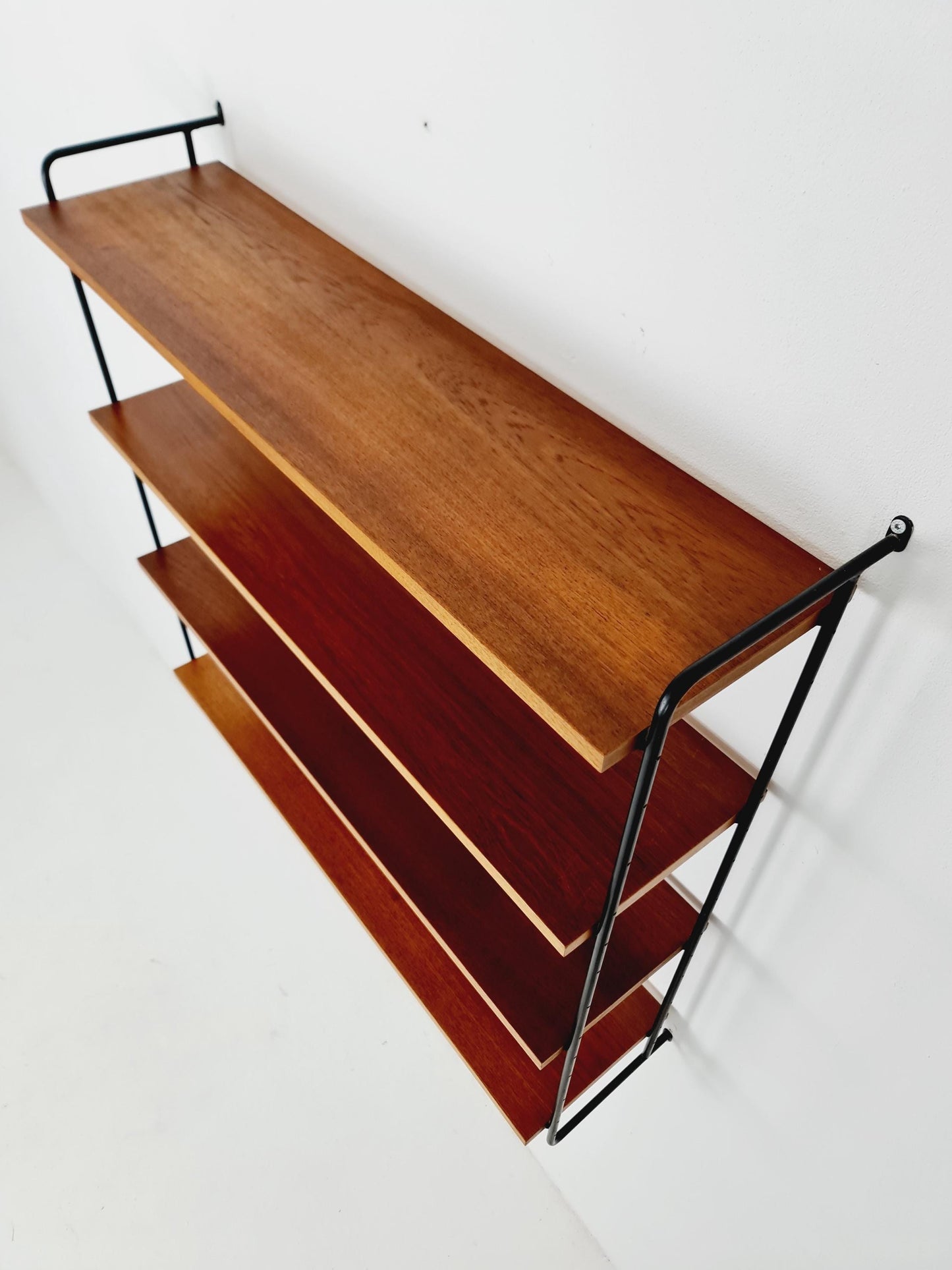 Vintage Omnia Hilker teak bookshelf, shelving system, Germany 1960s