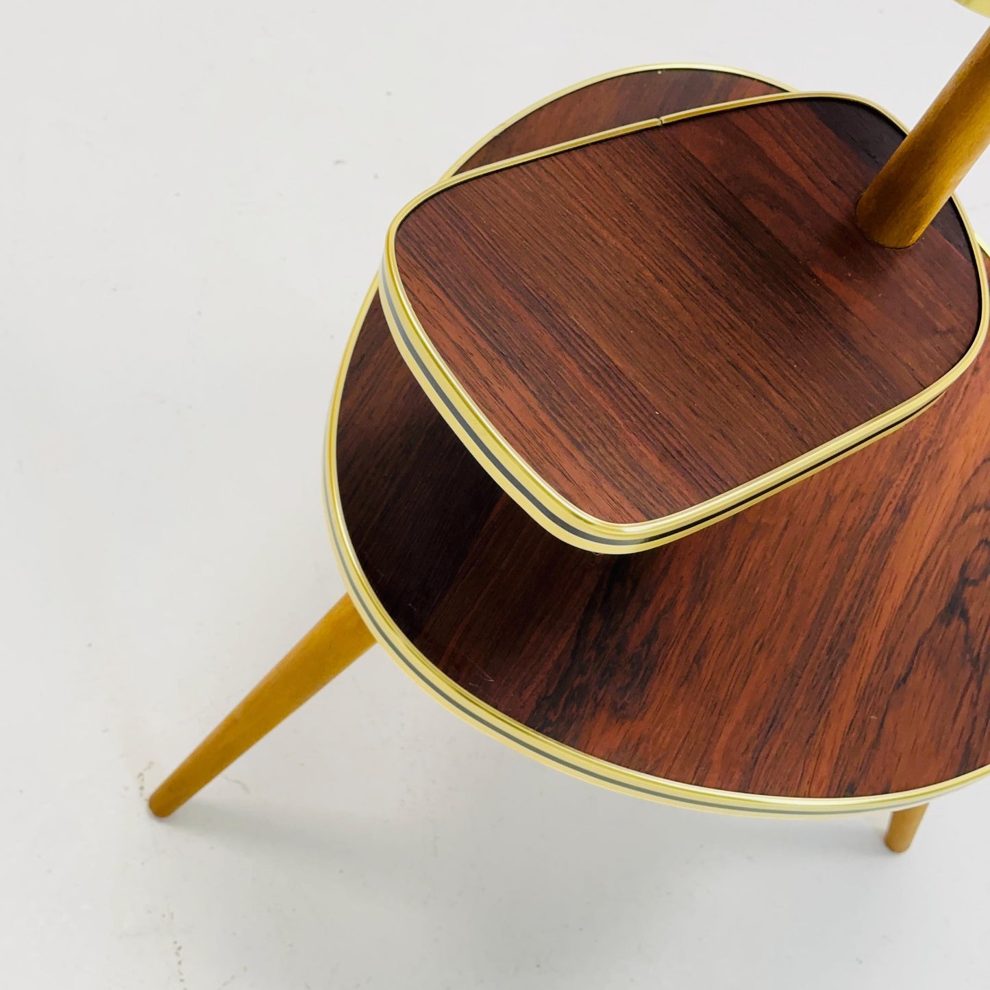 Retro Plant Stand, wooden Vintage Mid-Century Minimalist Indoor Plant Stand Side Table Retro flower table 1960s