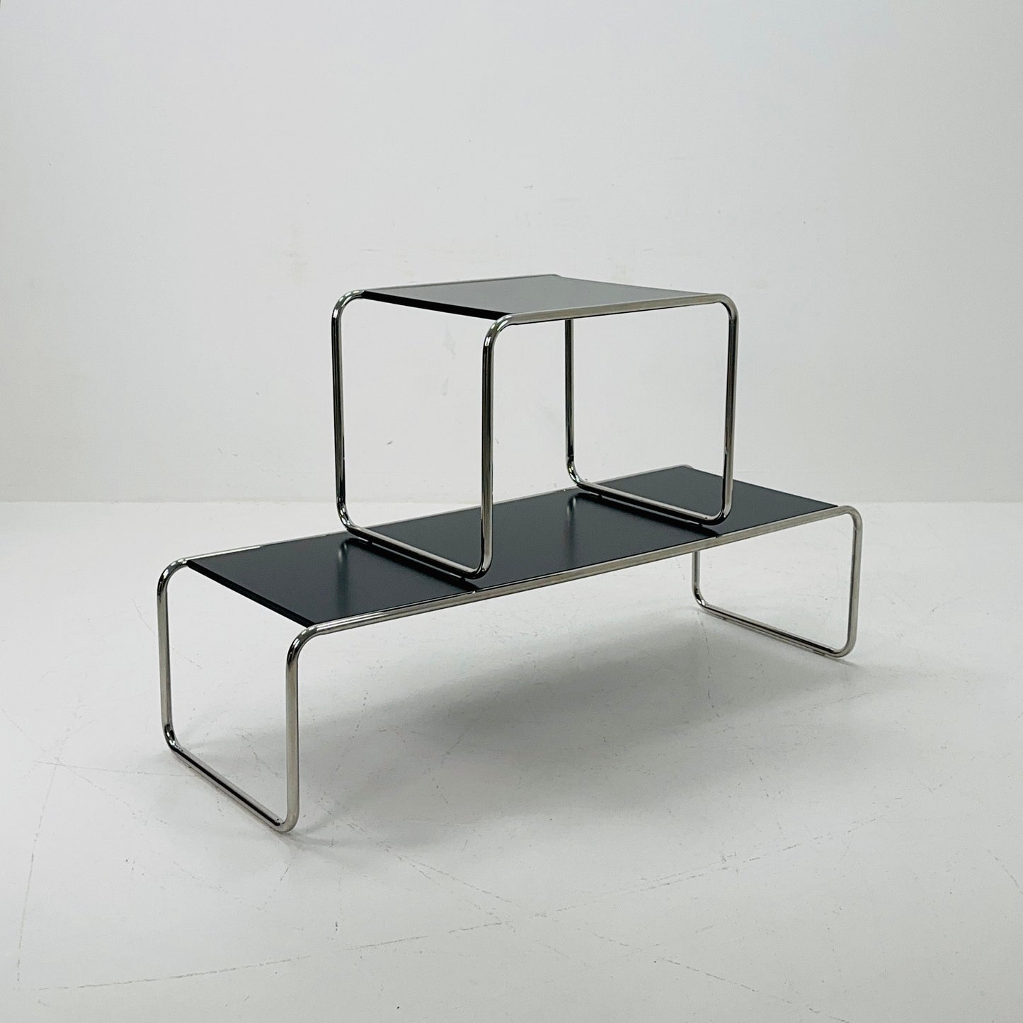Mid century Design Laccio coffee - end table set by Marcel Breuer