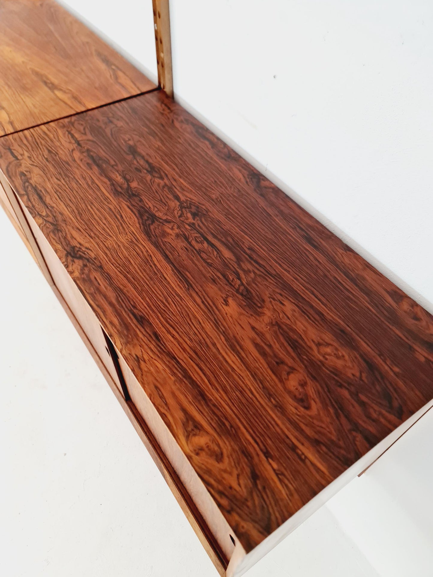 Big Mid century Danish Rosewood Wall Unit with 3 cabinets by Poul Cadovius for Cado, Denmark, 1960s