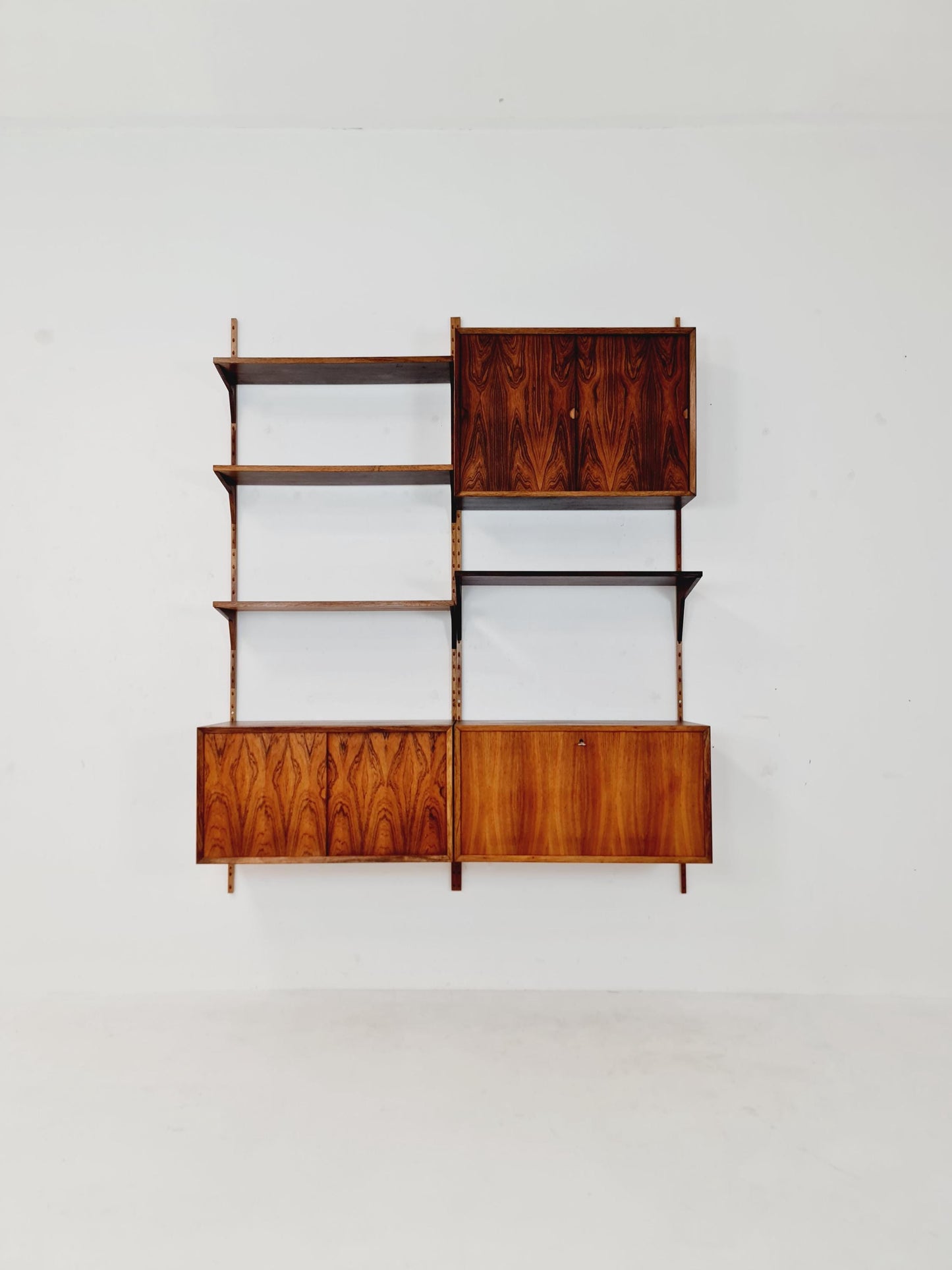 Mid century Danish rosewood Wall Unit with Bar Cabinet by Poul Cadovius for Cado, Denmark, 1960s