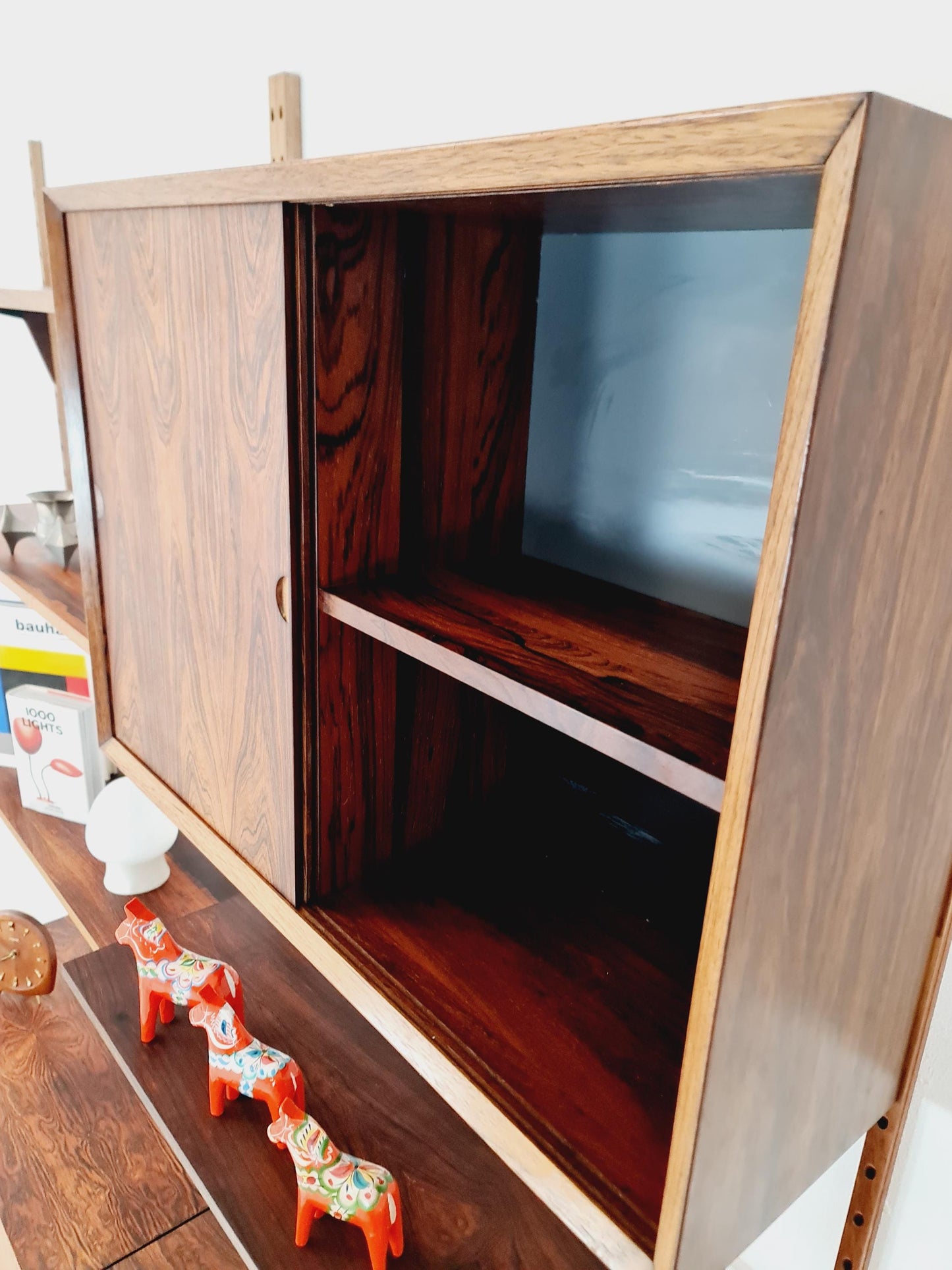 Mid century Danish rosewood Wall Unit with Bar Cabinet by Poul Cadovius for Cado, Denmark, 1960s
