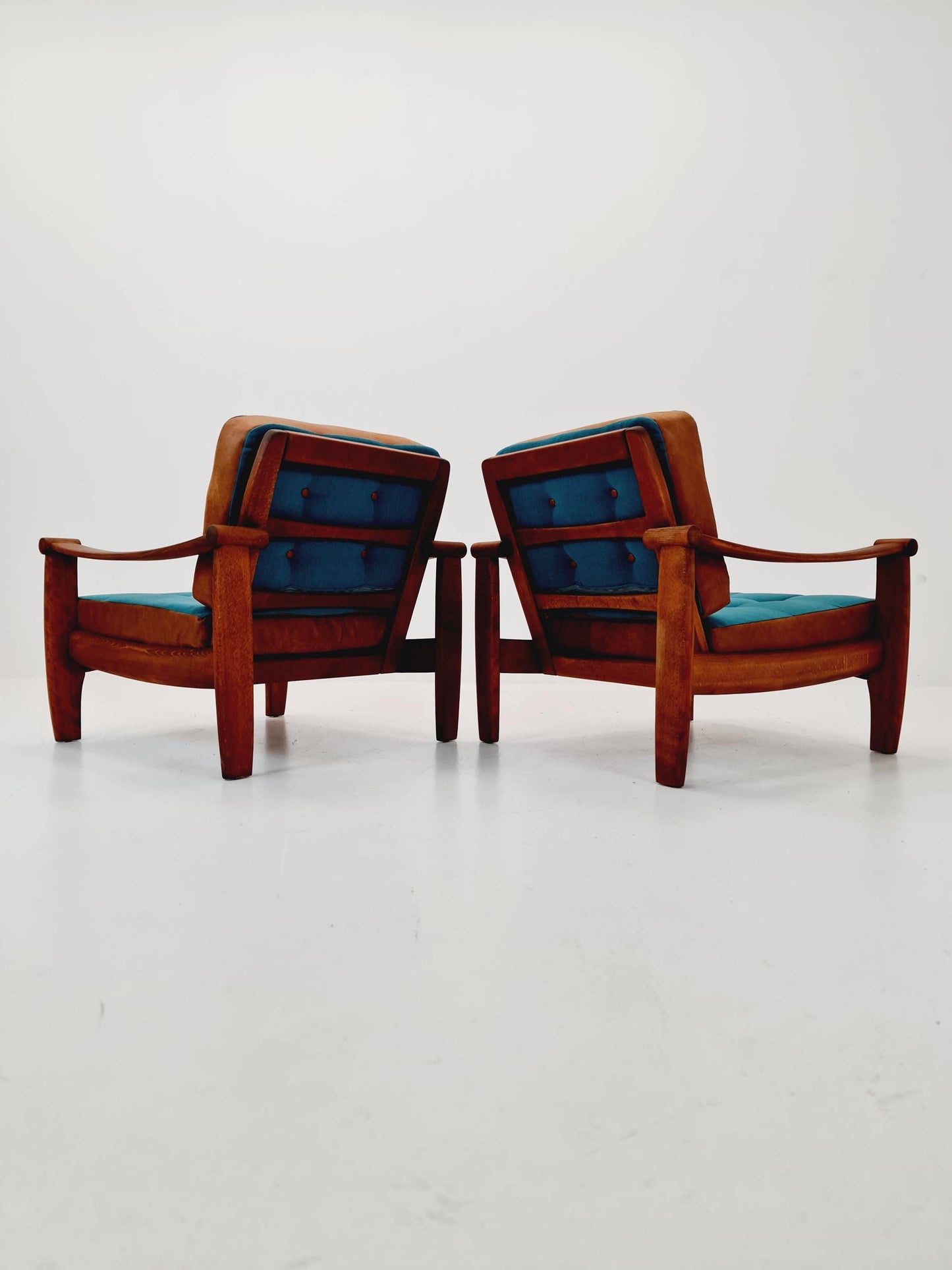 Rare Mid-century pair of German lounge armchair, 1960s