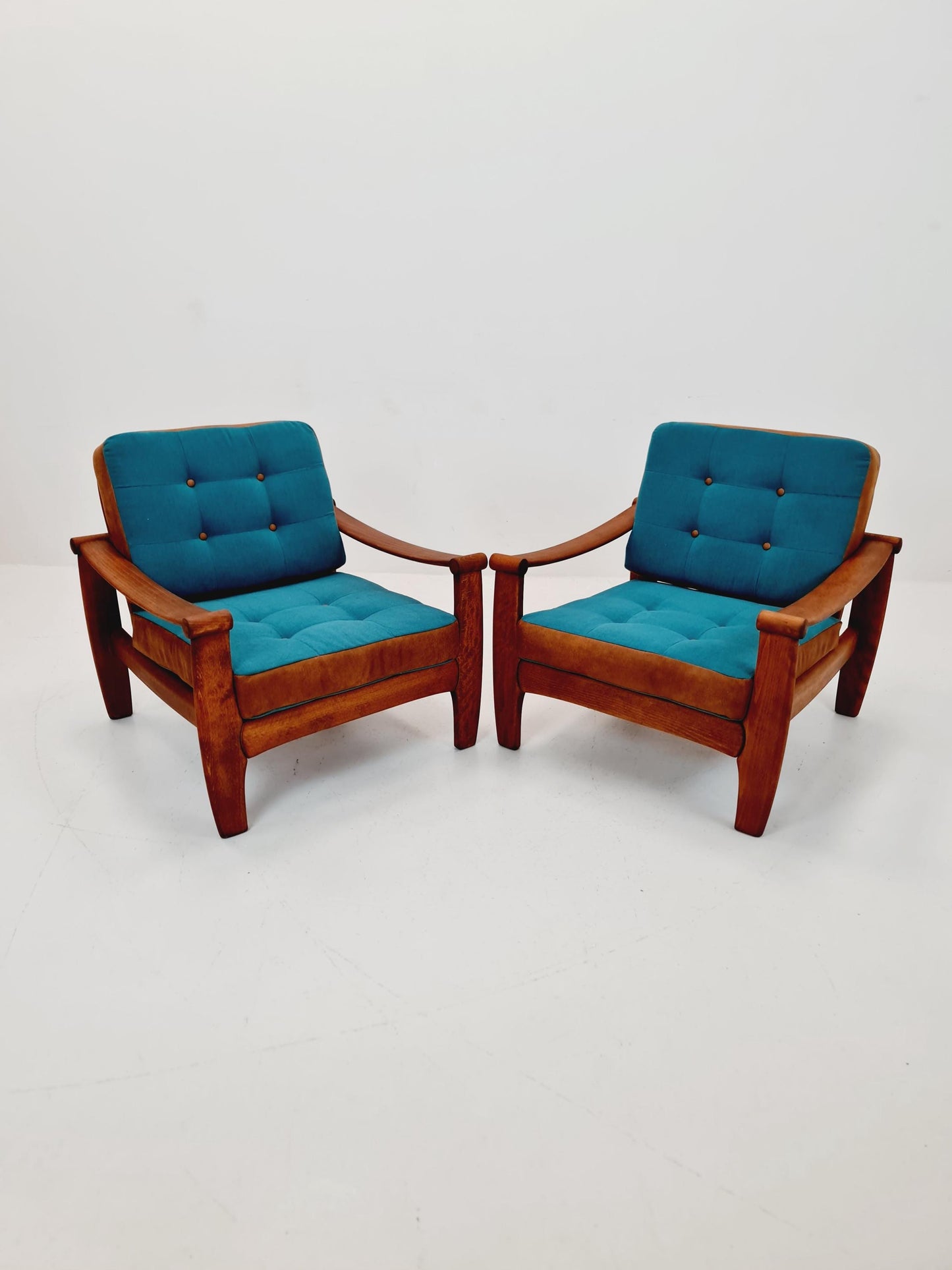 Rare Mid-century pair of German lounge armchair, 1960s