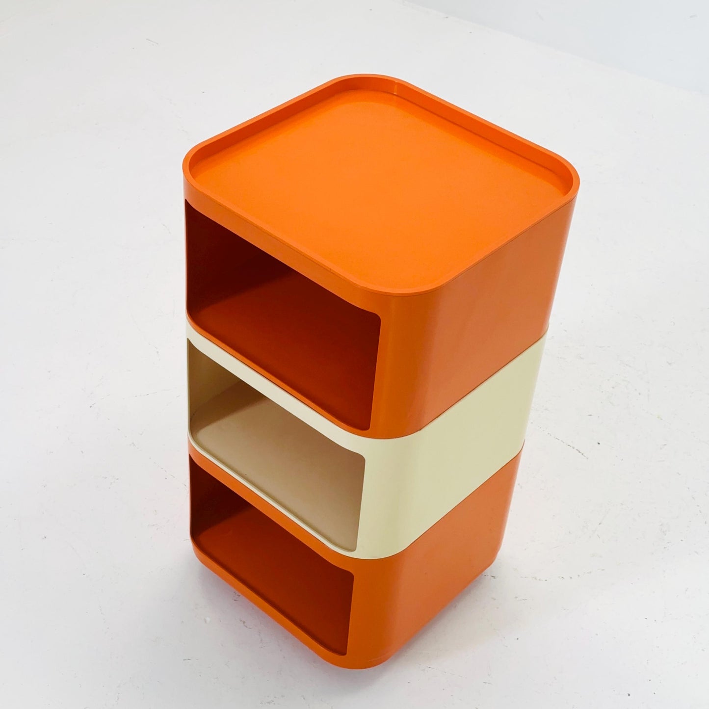 Componibili Square 3 parts serving trolley by Anna Castelli for Kartell - Italy 1960s