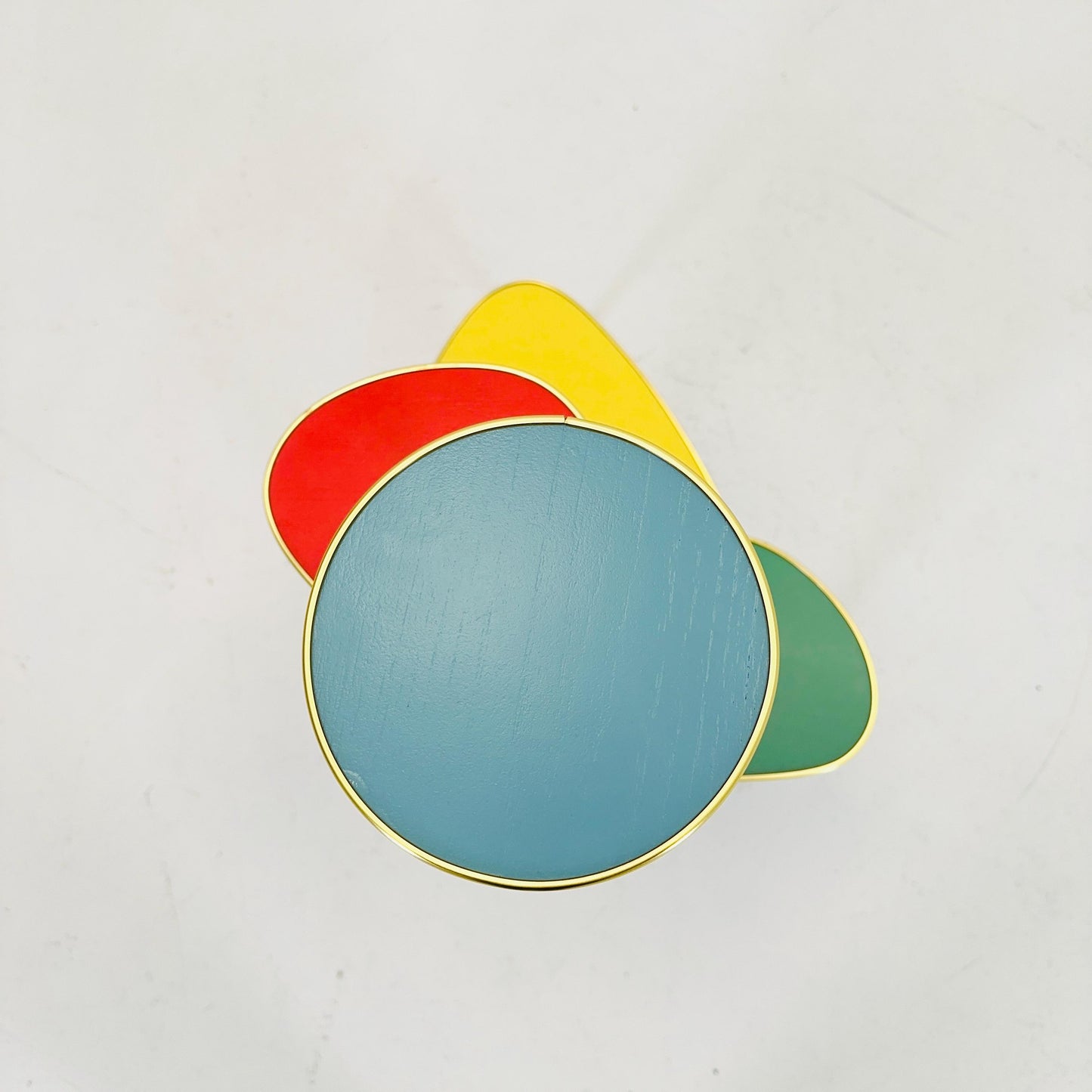 BIG German Plant Stand, Colorful Vintage Mid-Century Minimalist Indoor Plant Stand Side Table Retro table