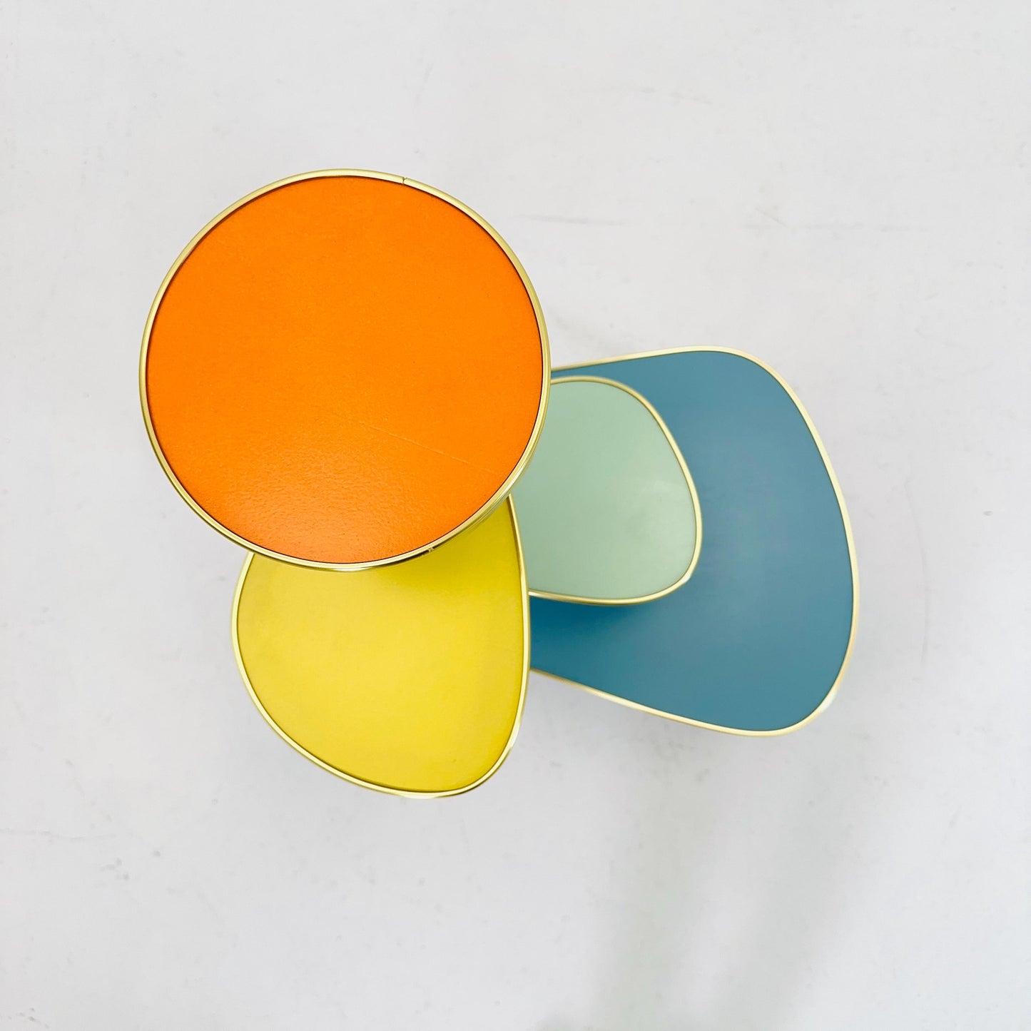BIG German Plant Stand, Colorful Vintage Mid-Century Minimalist Indoor Plant Stand Side Table Retro flower table