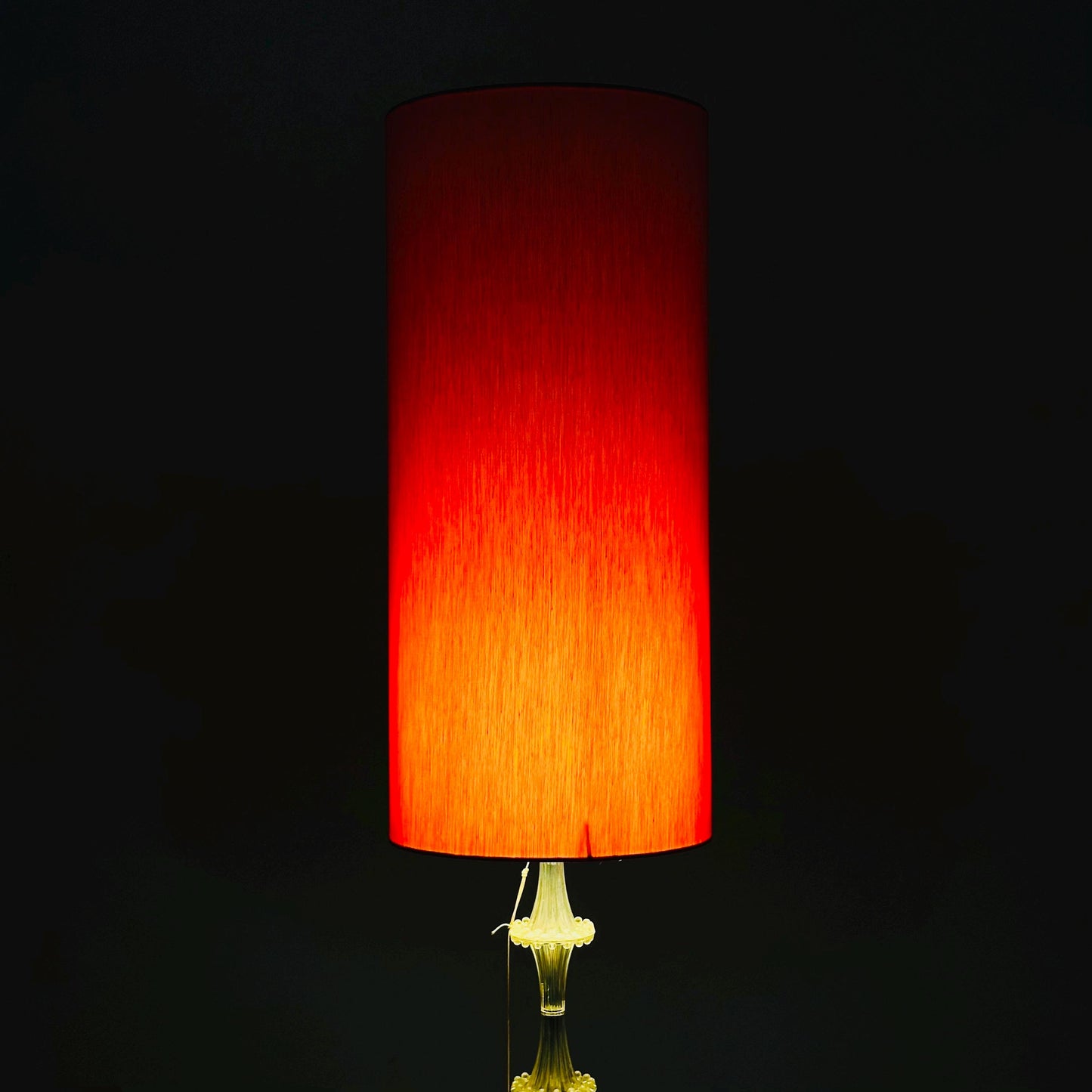 Space age German red floor lamp by Richard Essig, 1970s