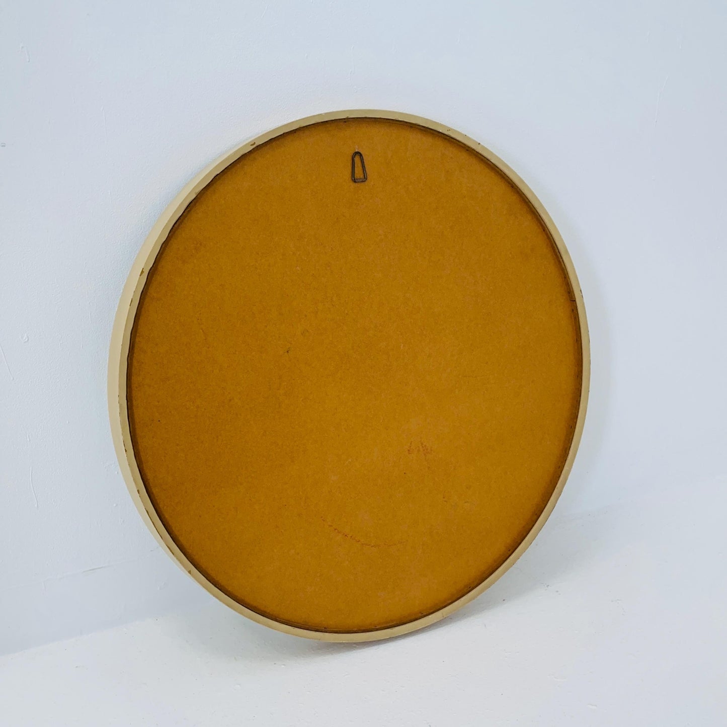 Large Space Age \Mid-Century Round Mirrror, 1970s
