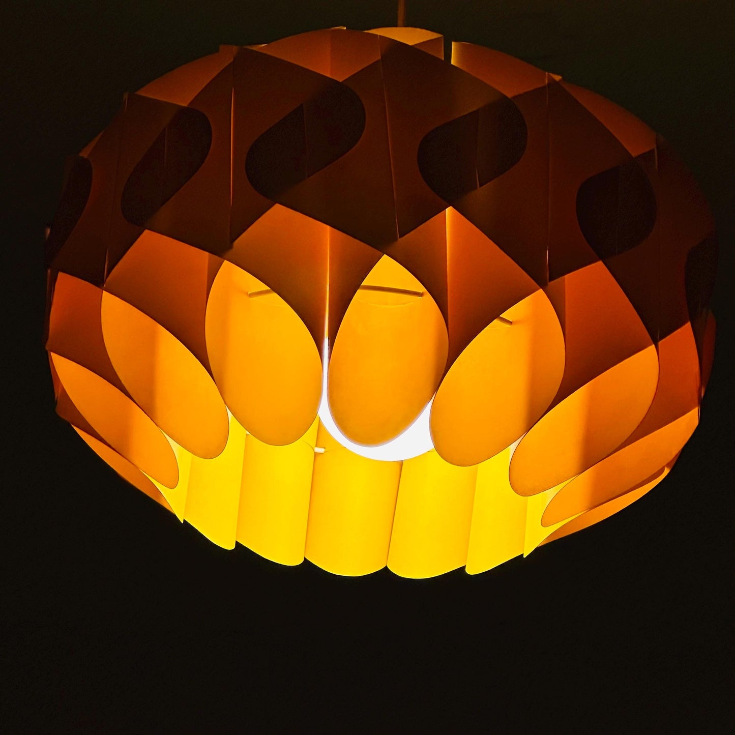 Butterfly pendant lamp, designed in 1968 by the Danish designer Lars Schiøler for Hoyrup Denmark