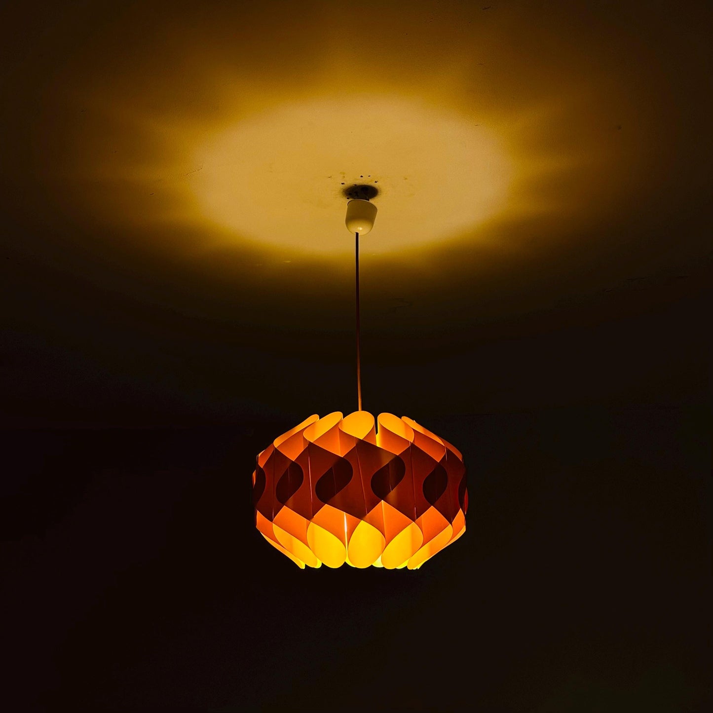 Butterfly pendant lamp, designed in 1968 by the Danish designer Lars Schiøler for Hoyrup Denmark