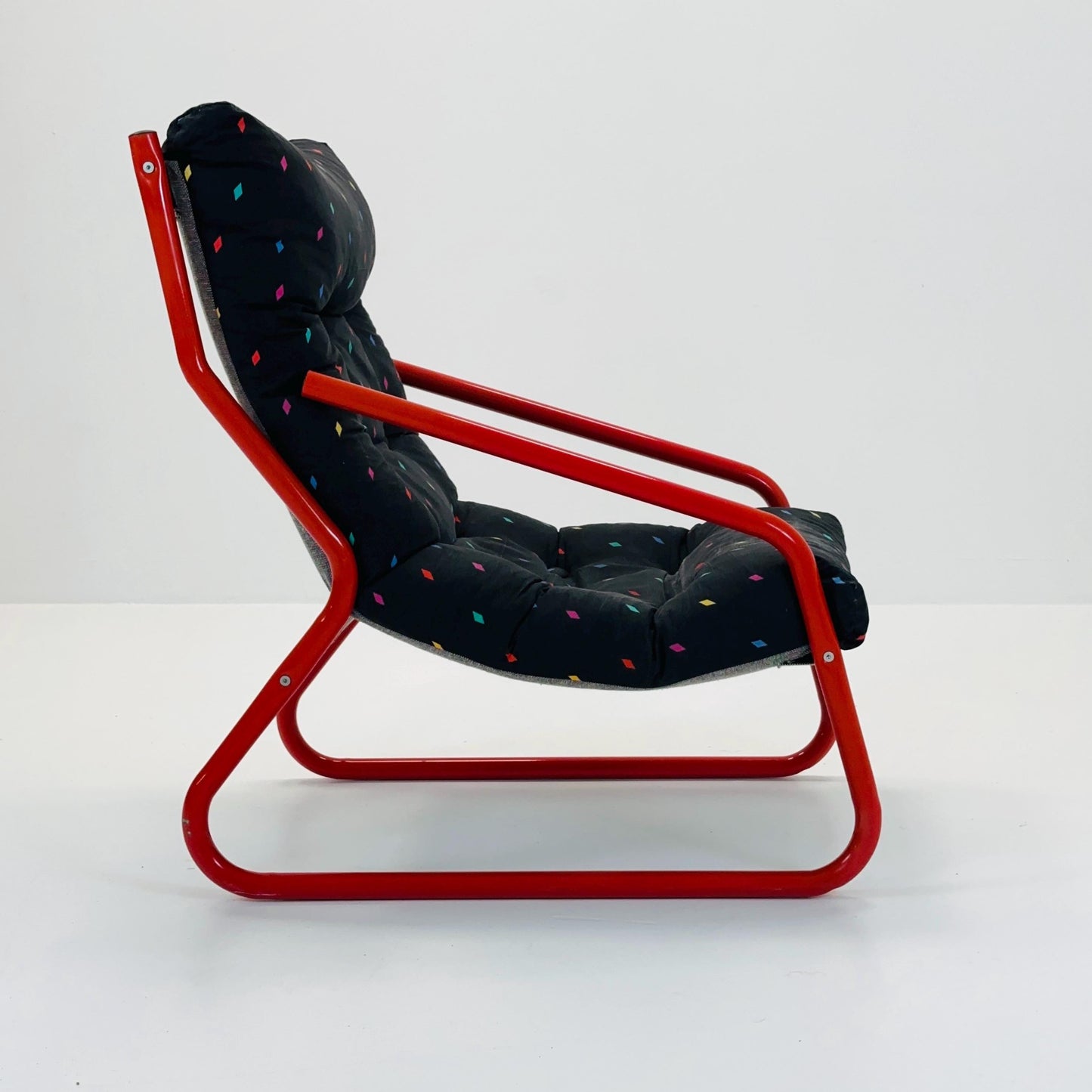 Rare Bauhaus design Armchair By Gillis Lundgren for Ikea Sweden 1970s