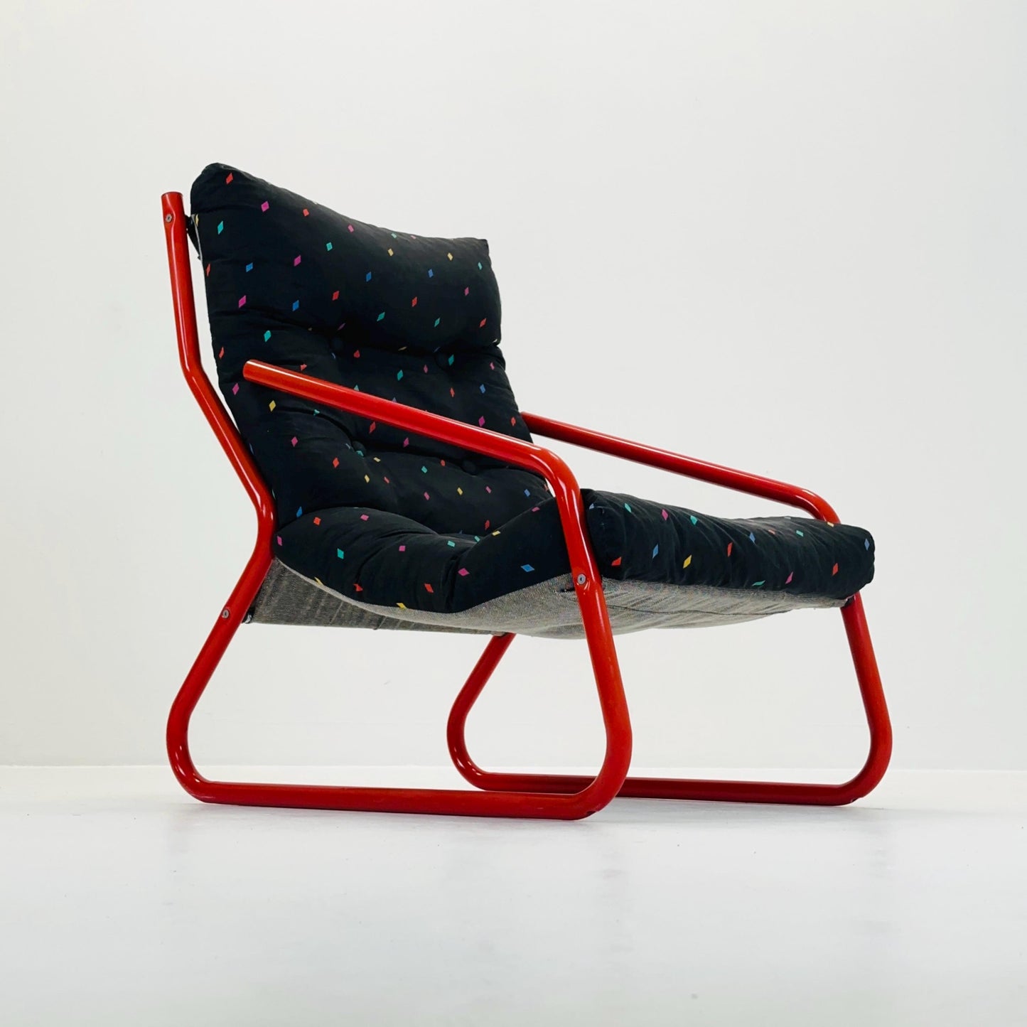 Rare Bauhaus design Armchair By Gillis Lundgren for Ikea Sweden 1970s