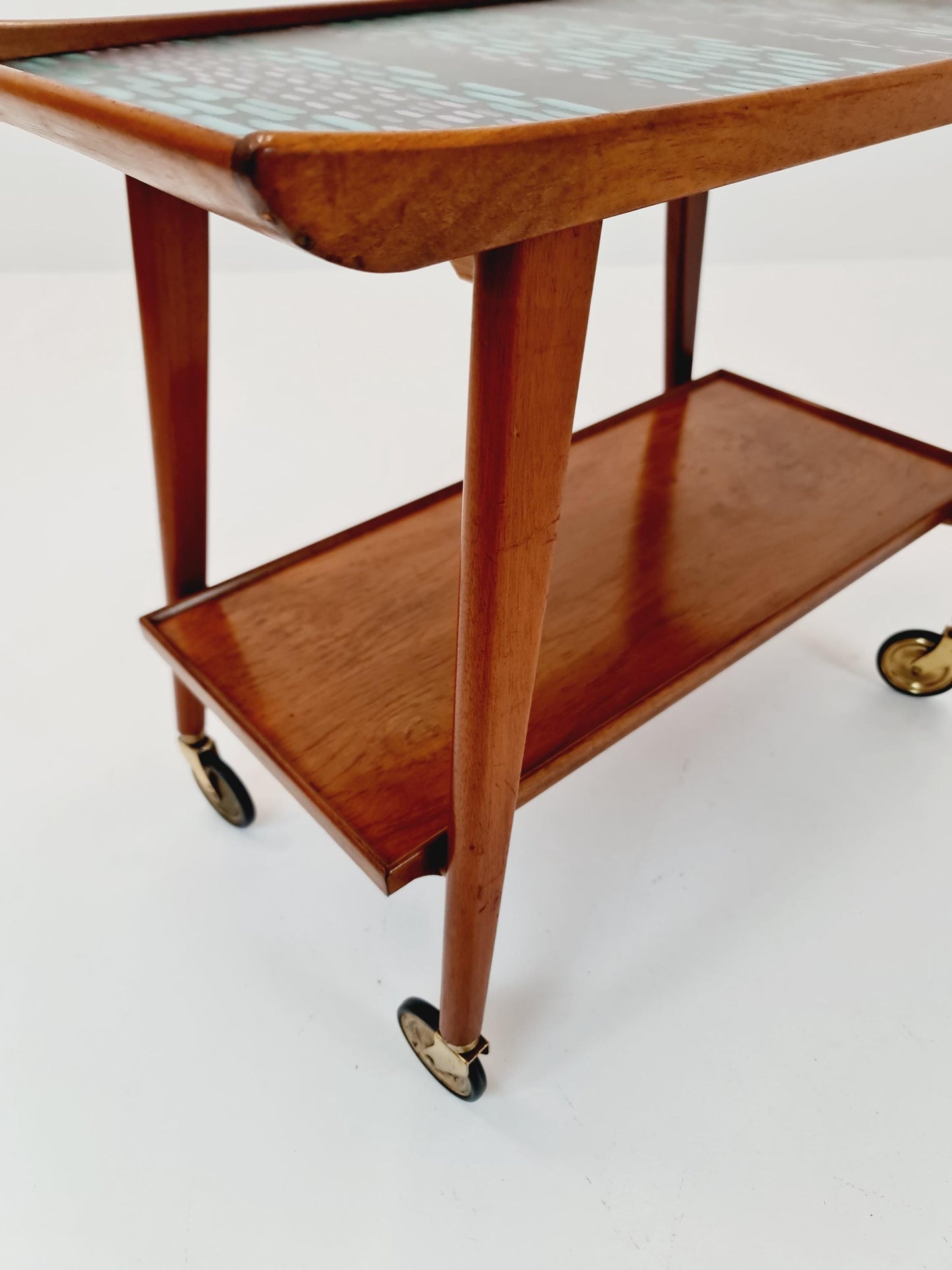 Original german vintage trolley mid century german design bar cart For Opal from the 1950s