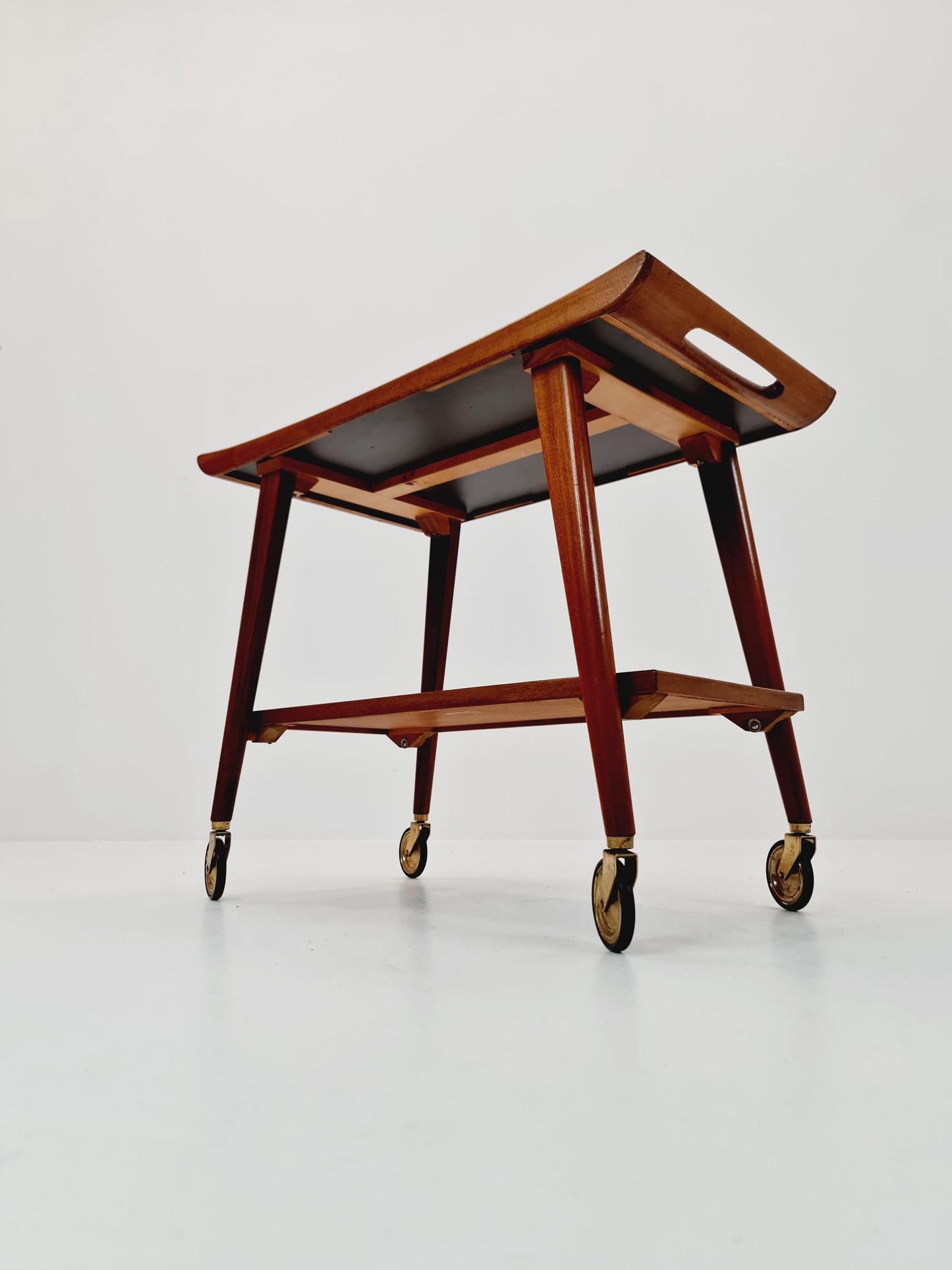 Original german vintage trolley mid century german design bar cart For Opal from the 1950s