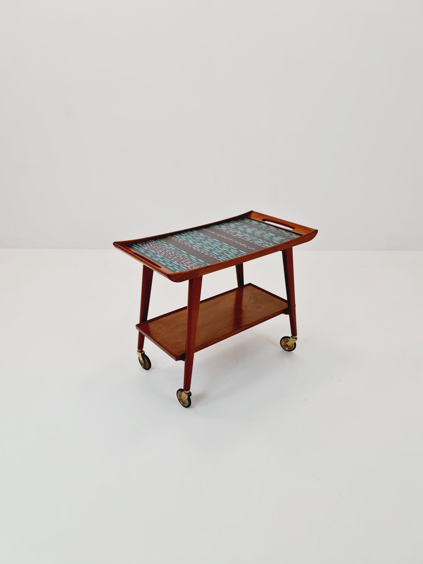 Original german vintage trolley mid century german design bar cart For Opal from the 1950s