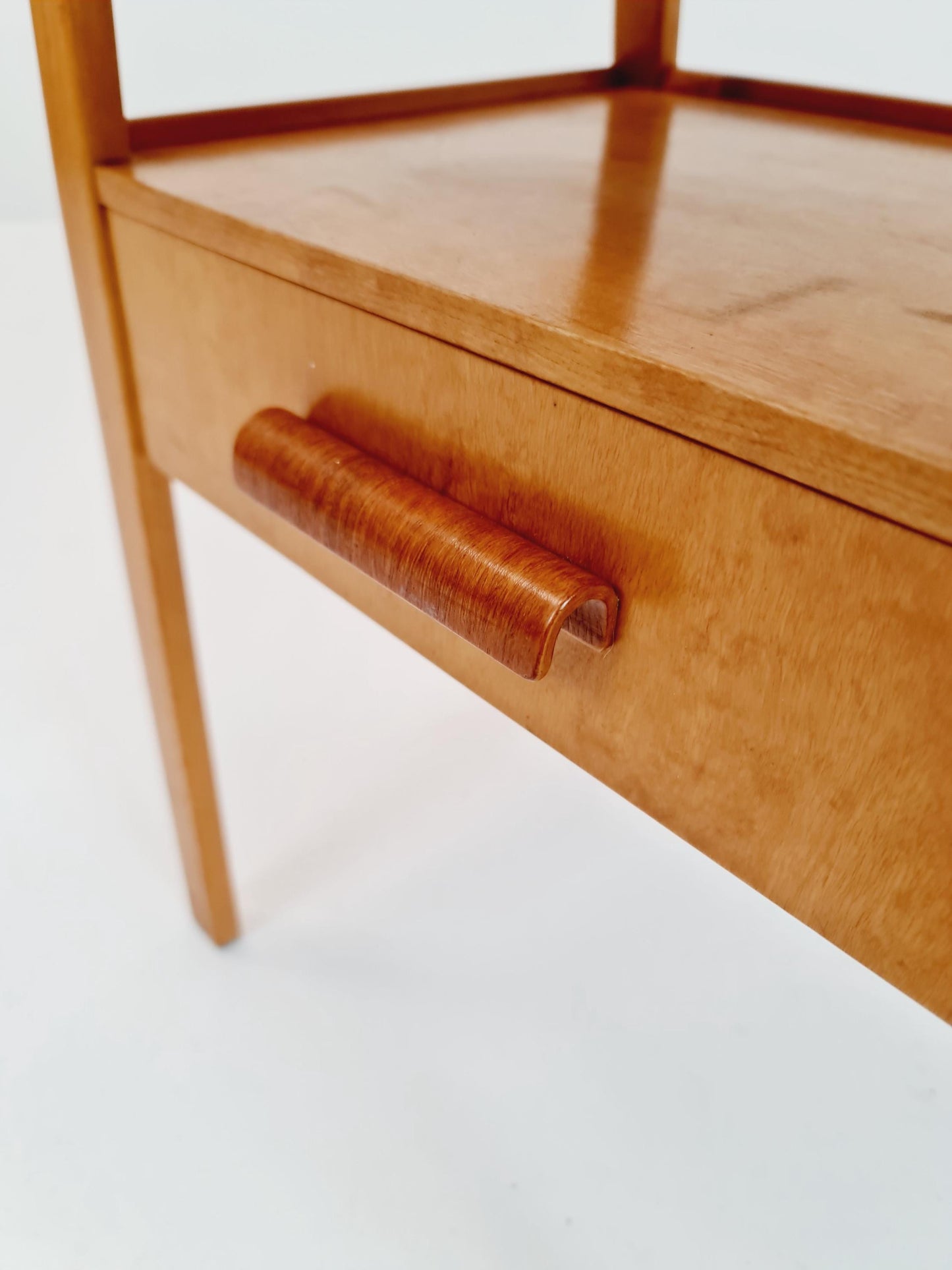 Swedish nightstand mid century design by Bertil Fridhagen for Bodafors, 1940