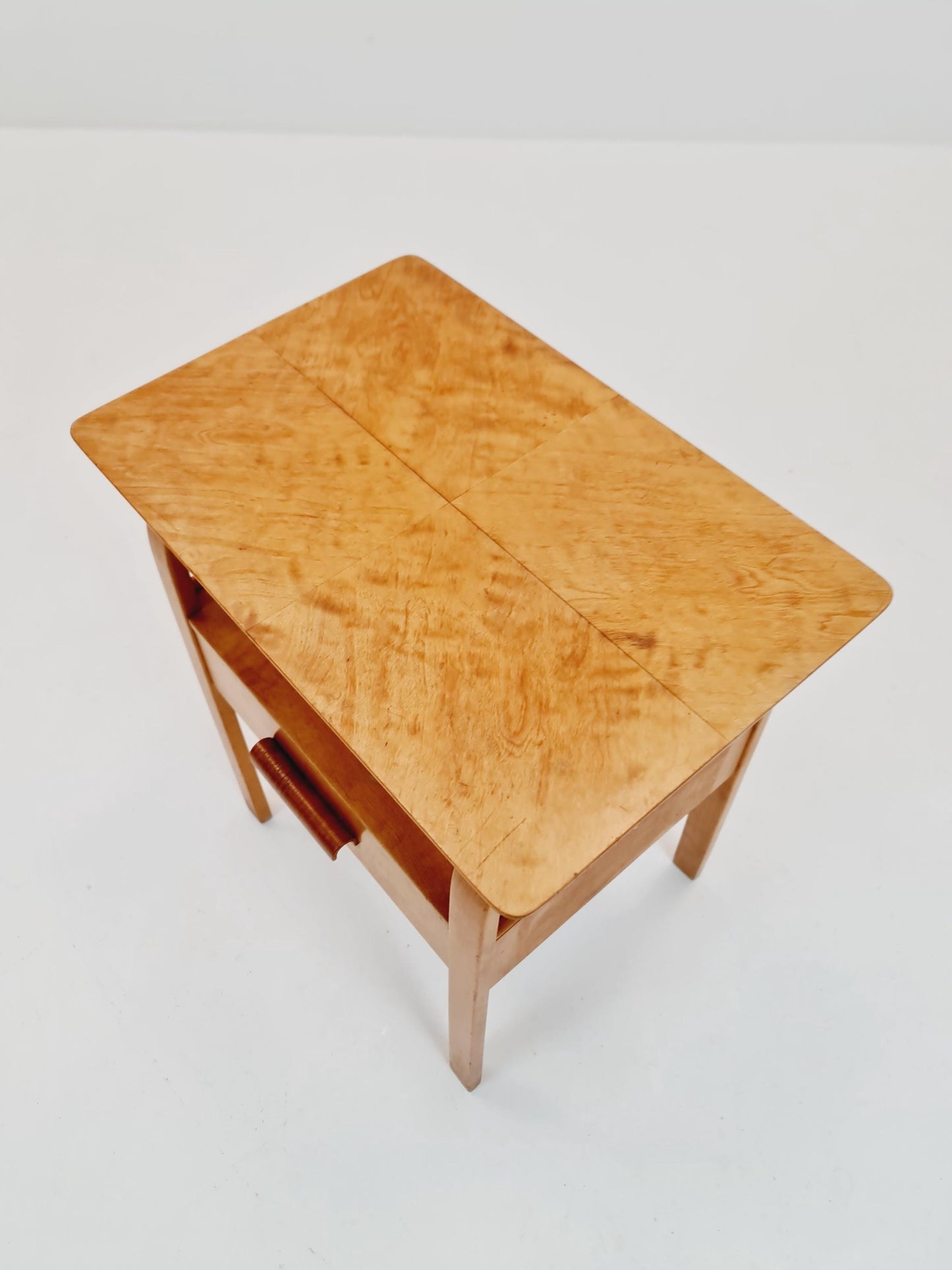 Swedish nightstand mid century design by Bertil Fridhagen for Bodafors, 1940