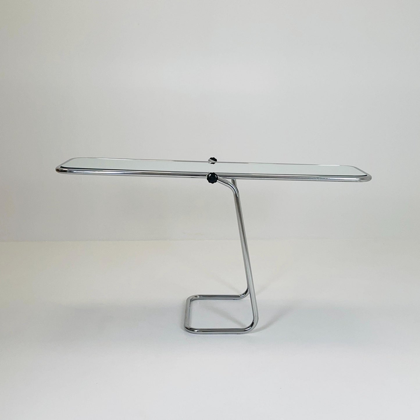 Mid century Double-Sided Chromed Steel Psyche Mirror, 1970s