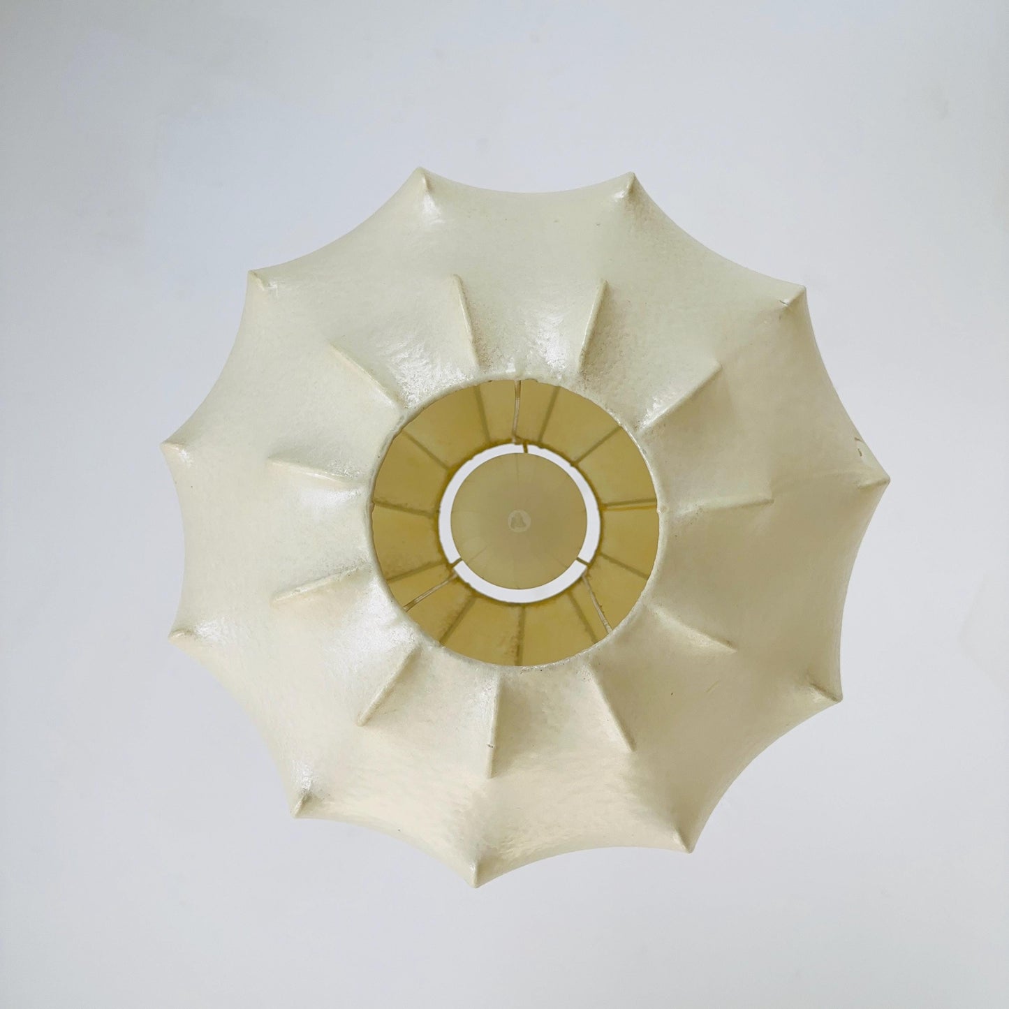 Mid century cocoon pendant lamp in the style of Achille Castiglioni , 1960s