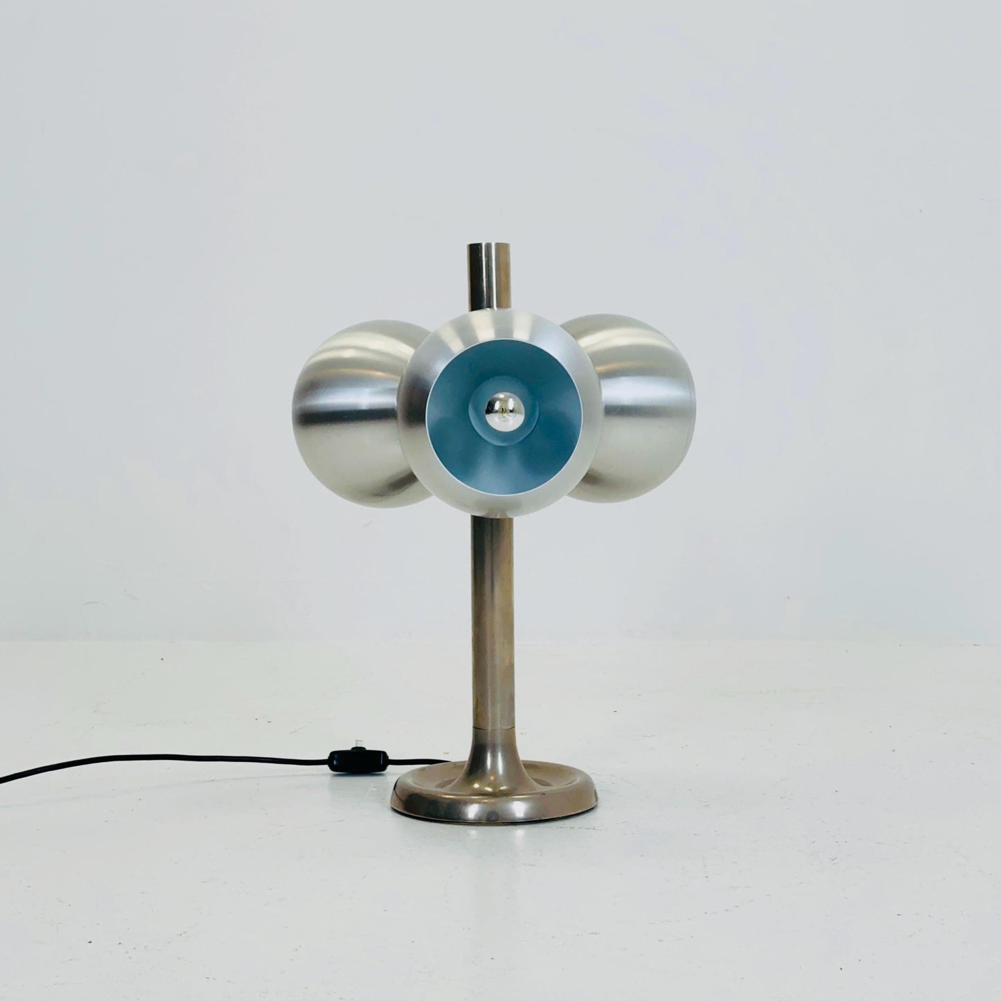 Mid century ufo eyes table lamp by Markolini Italy 1980s