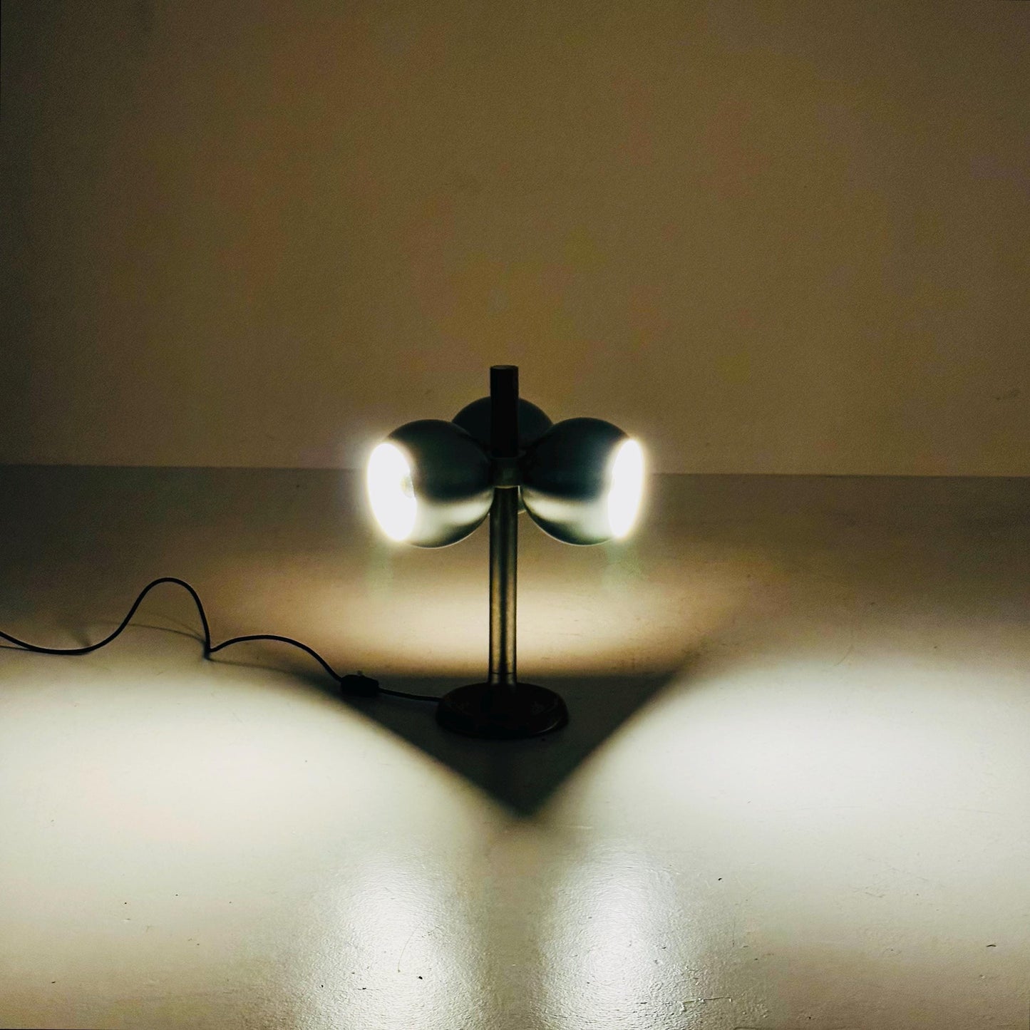 Mid century ufo eyes table lamp by Markolini Italy 1980s