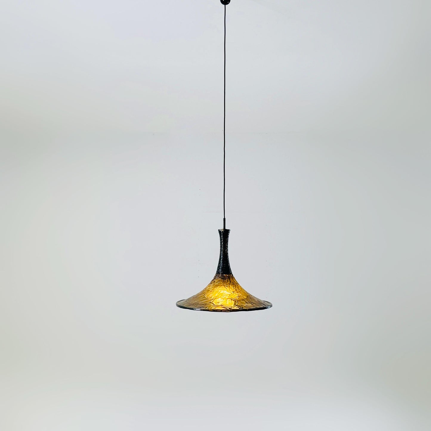 Mid century modern pendant lamp for Kaiser Leuchten Germany 1970s