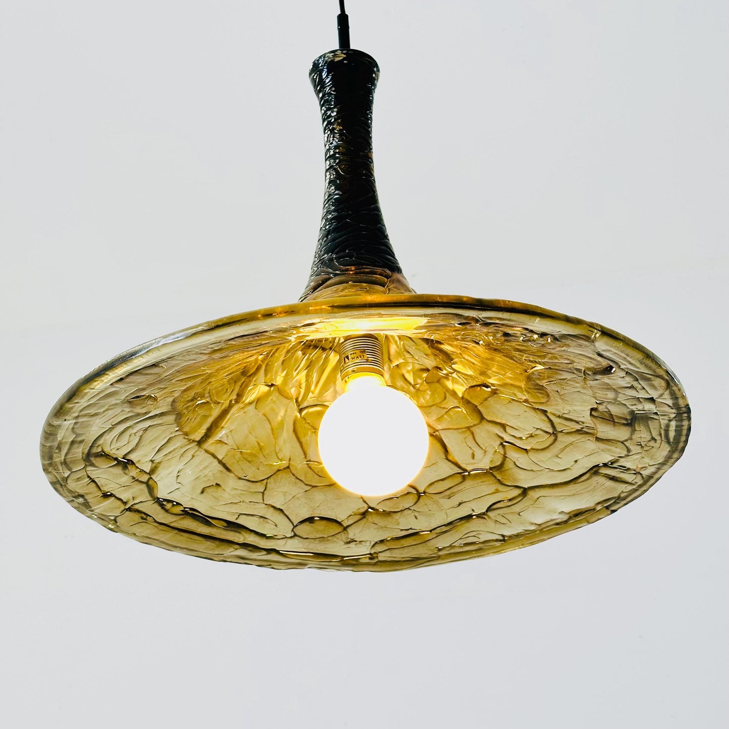 Mid century modern pendant lamp for Kaiser Leuchten Germany 1970s