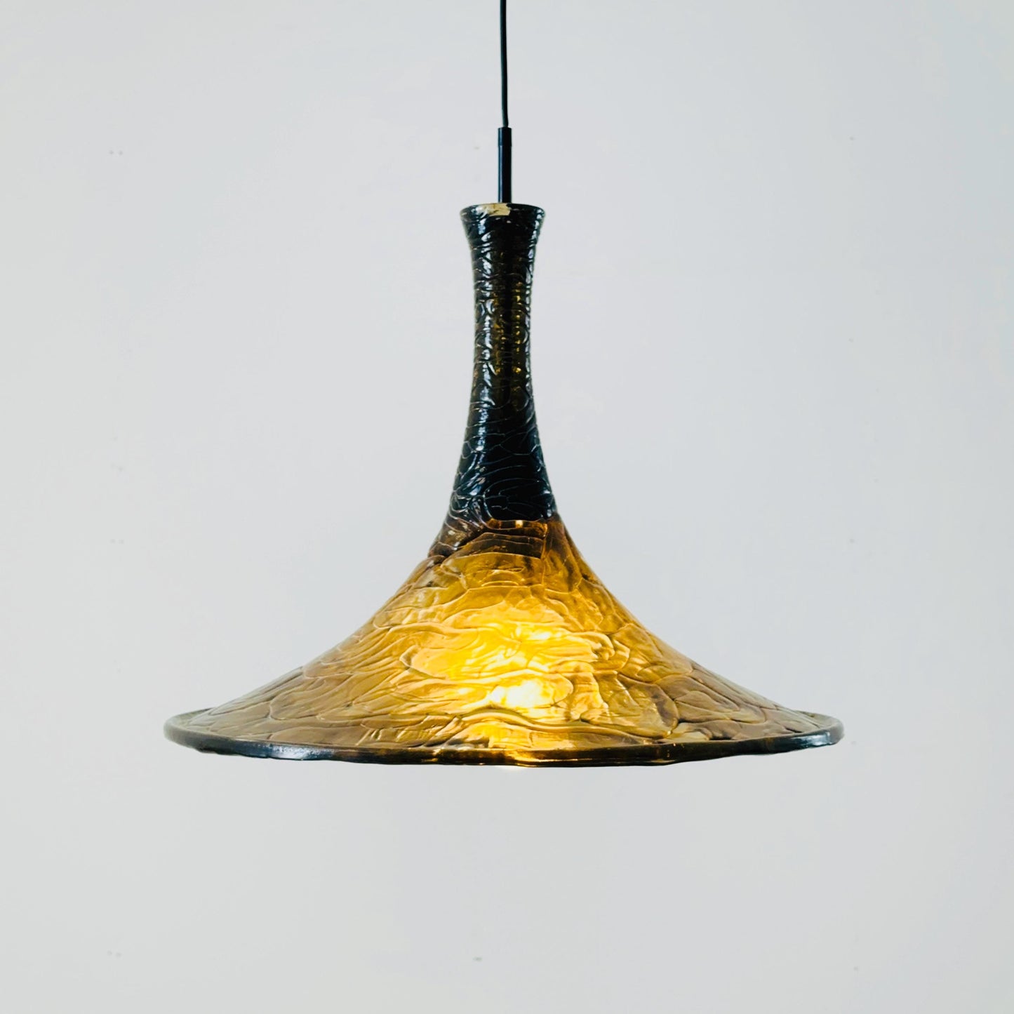 Mid century modern pendant lamp for Kaiser Leuchten Germany 1970s