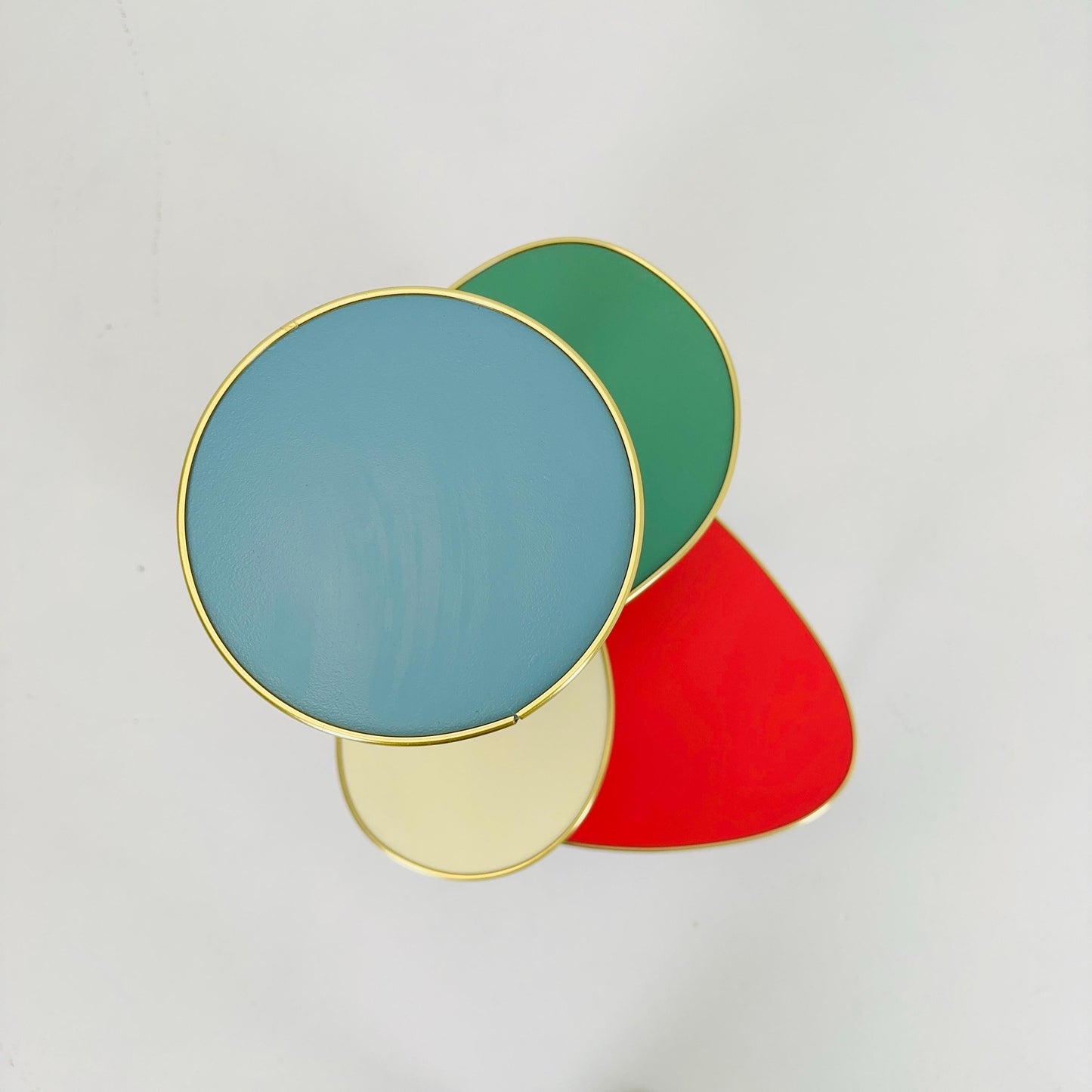 BIG German Plant Stand, Colorful Vintage Mid-Century Minimalist Indoor Plant Stand Side Table Retro flower table 1950s