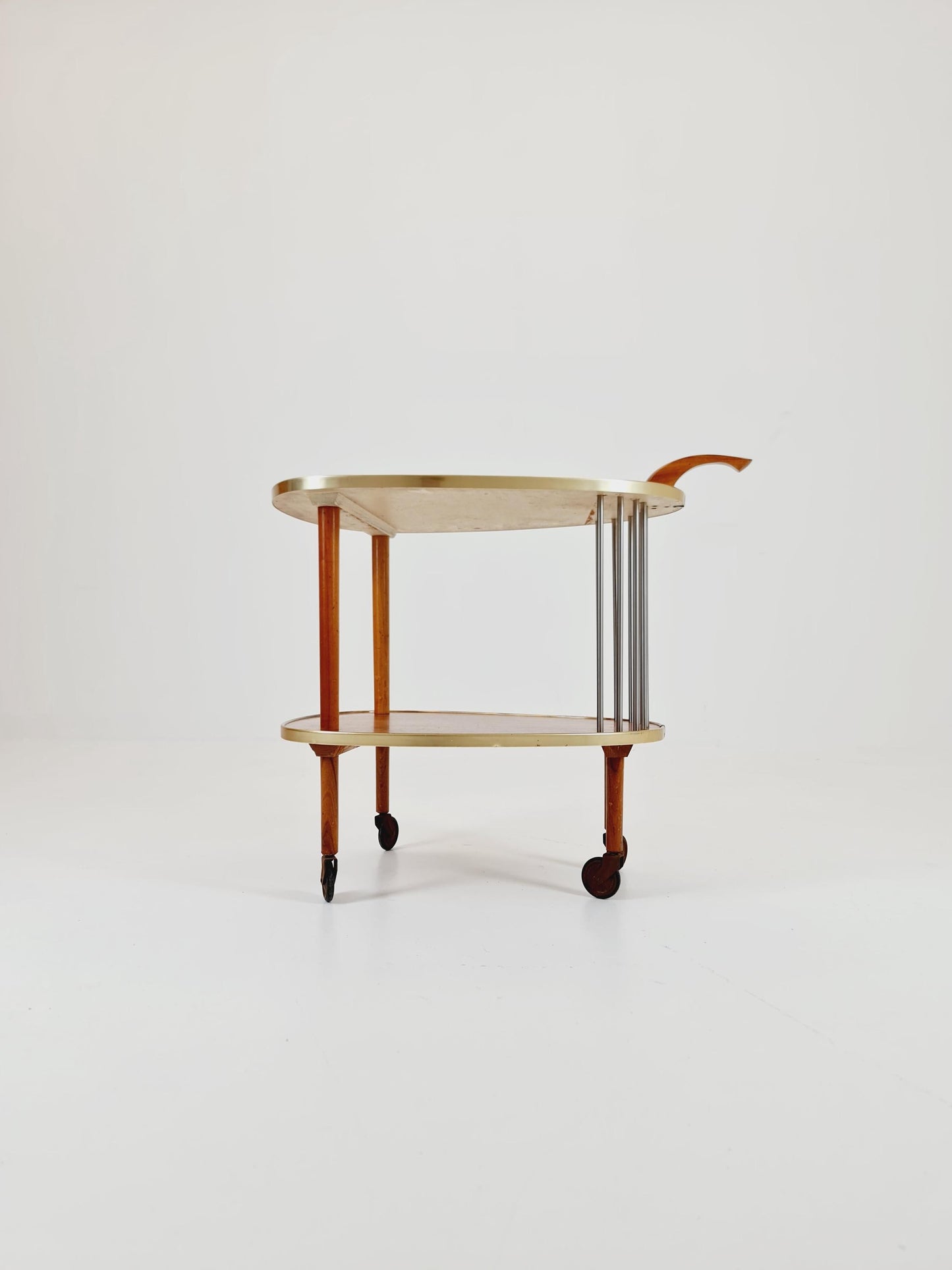 Vintage German mid century trolley bar cart 1950s