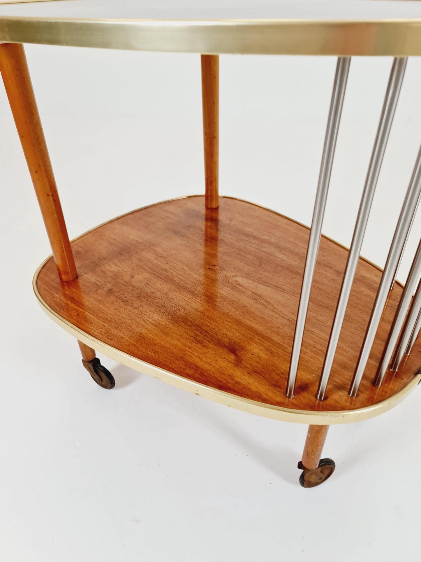 Vintage German mid century trolley bar cart 1950s