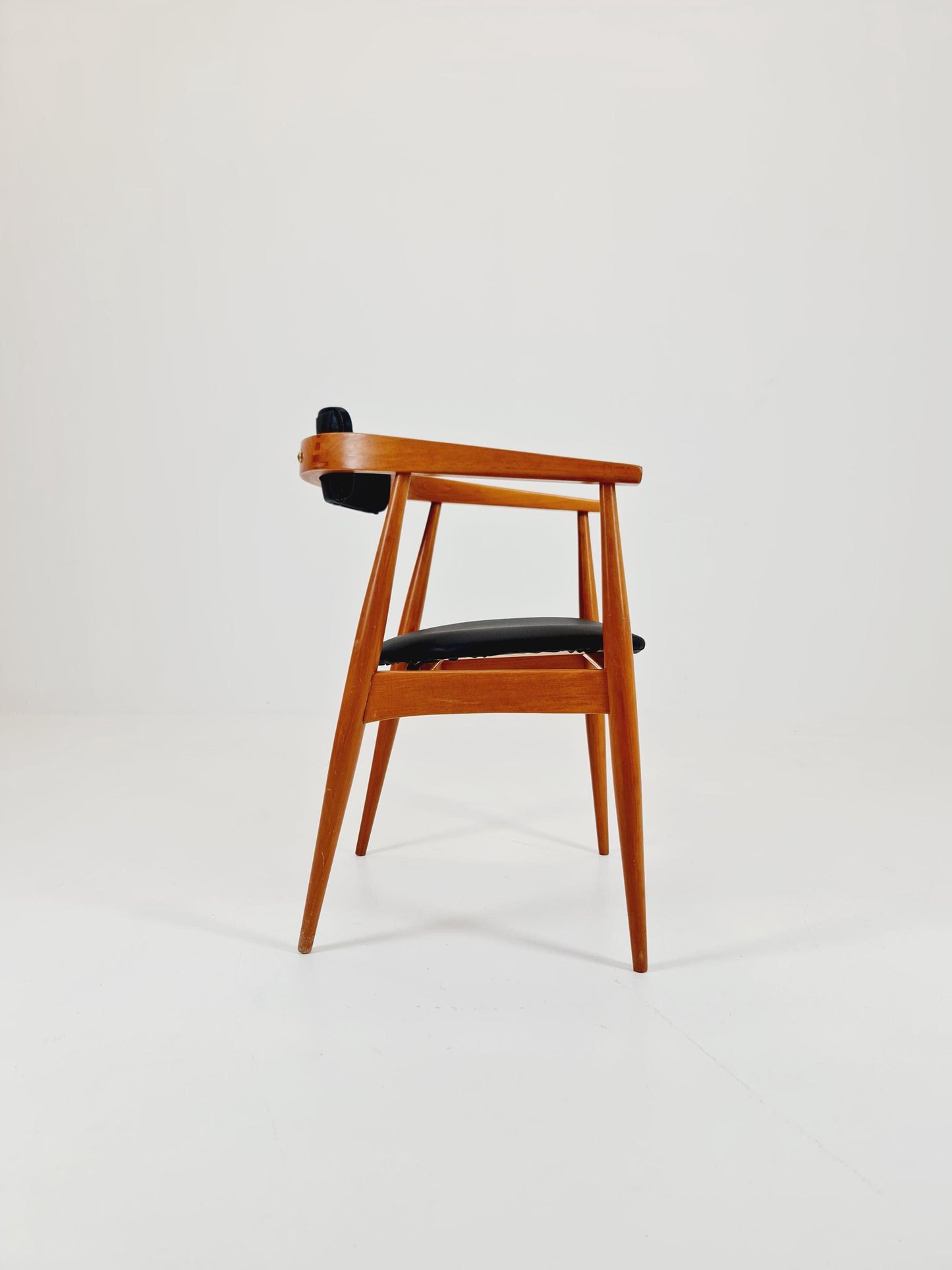 Mid Century German leather chair by Lübke, 1960s
