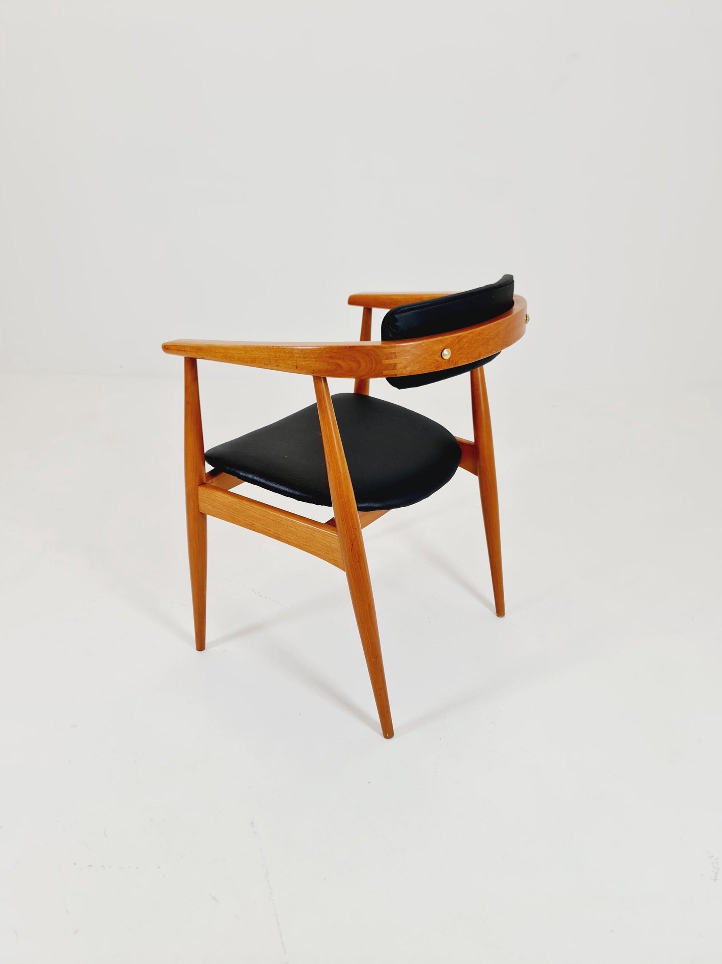 Mid Century German leather chair by Lübke, 1960s