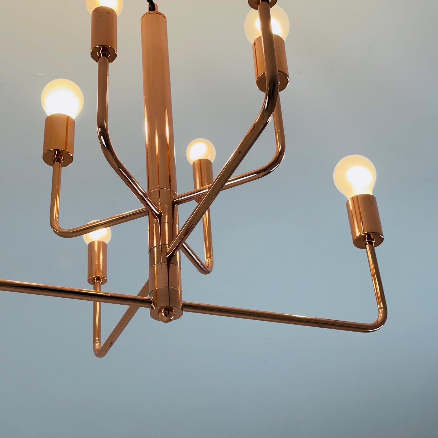 Iconic “Random” ceiling lamp in copper by Katarina Dahl for Ryden's contemporary