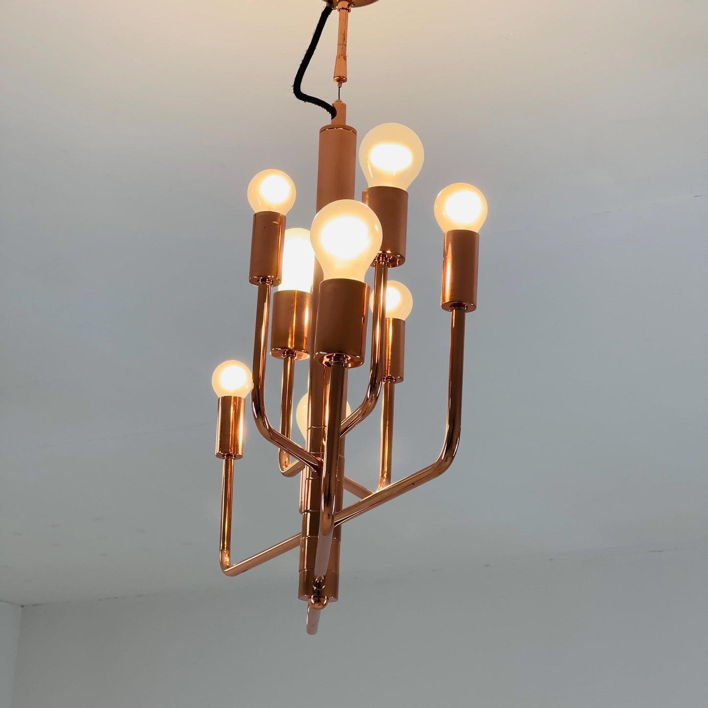 Iconic “Random” ceiling lamp in copper by Katarina Dahl for Ryden's contemporary