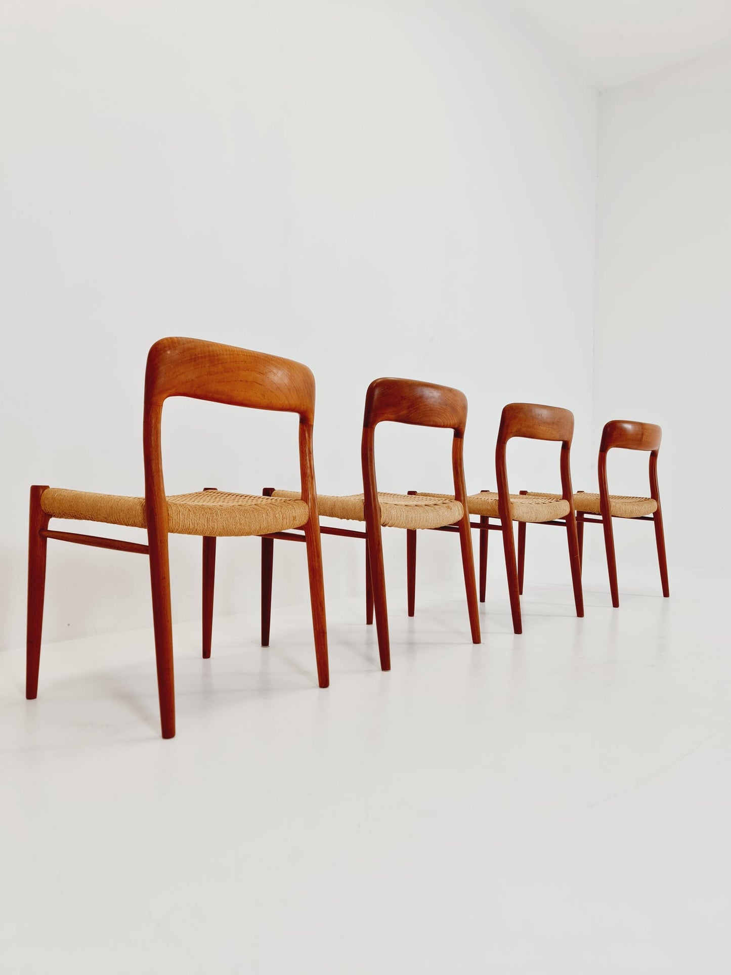 MidCentury Danish Teak Dining Chairs Niels O.Moller, 1960s, set of 4