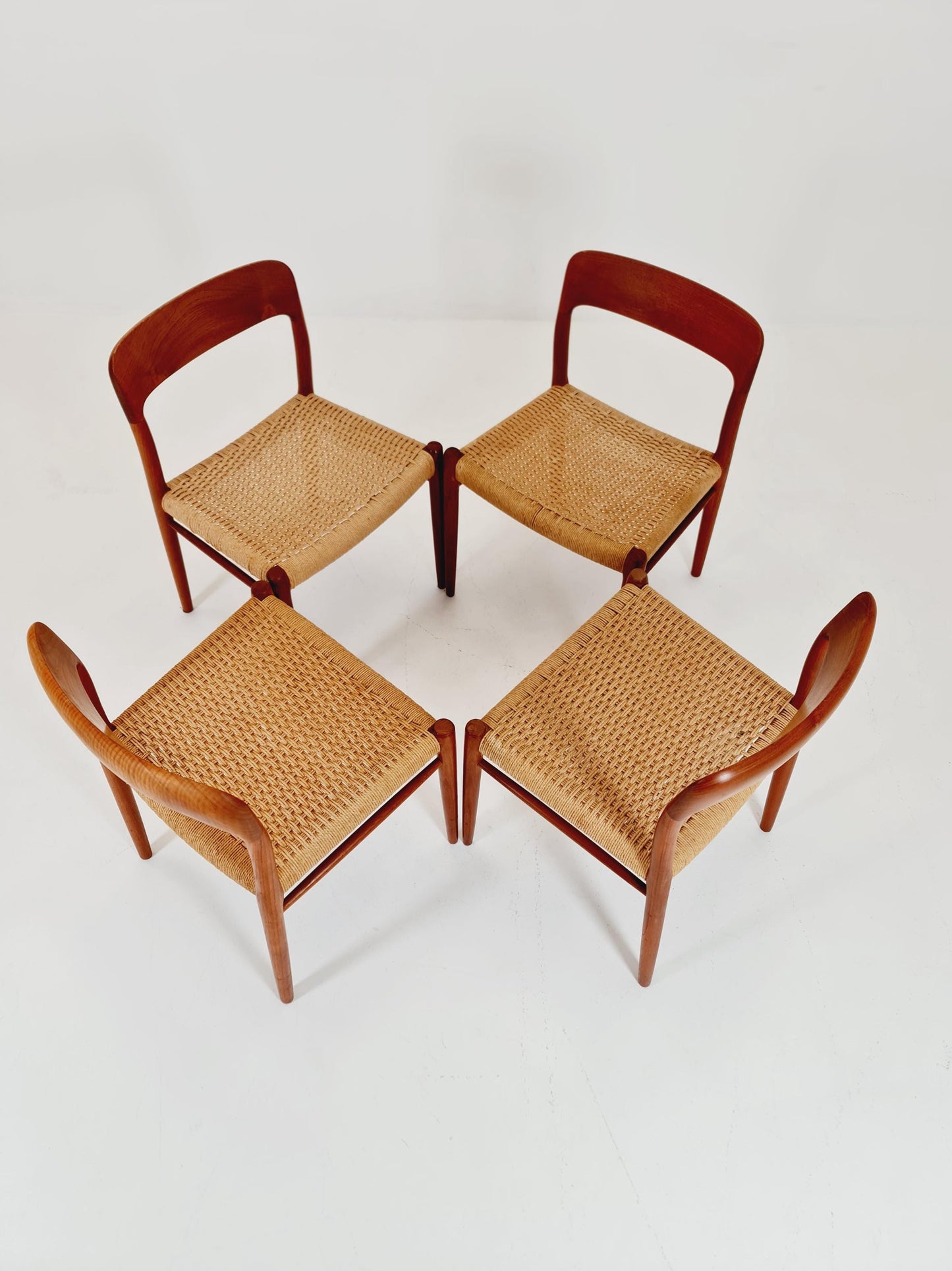 MidCentury Danish Teak Dining Chairs Niels O.Moller, 1960s, set of 4